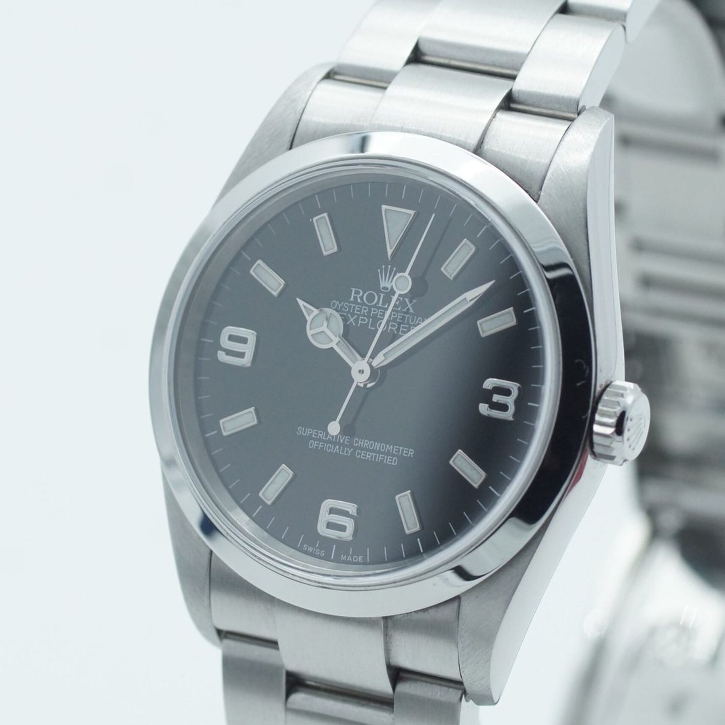 Rolex Explorer 114270 (2005) - Black dial 36 mm Steel case (3/8)