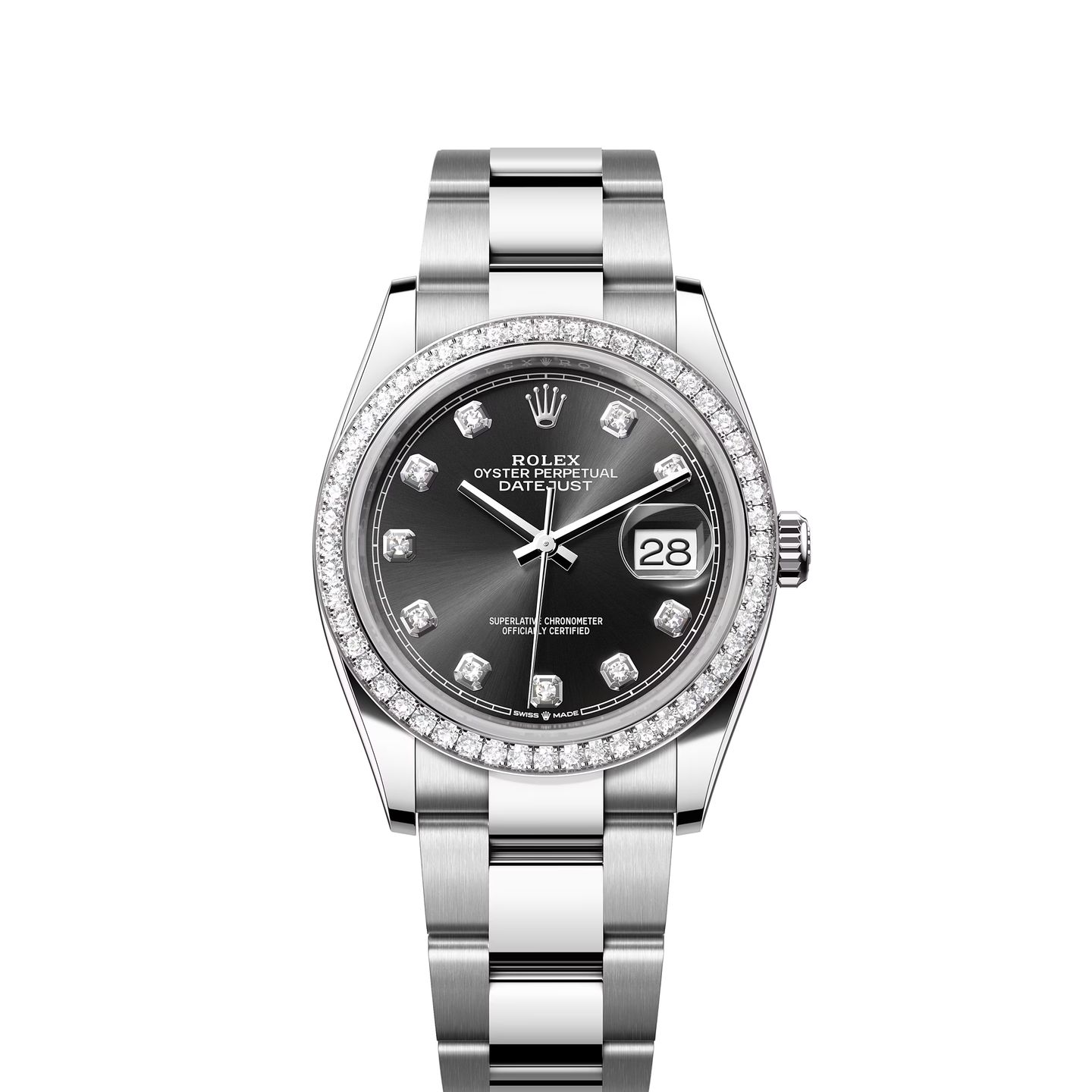 Rolex Datejust 36 126284RBR (2024) - Zwart wijzerplaat 36mm Staal (1/8)