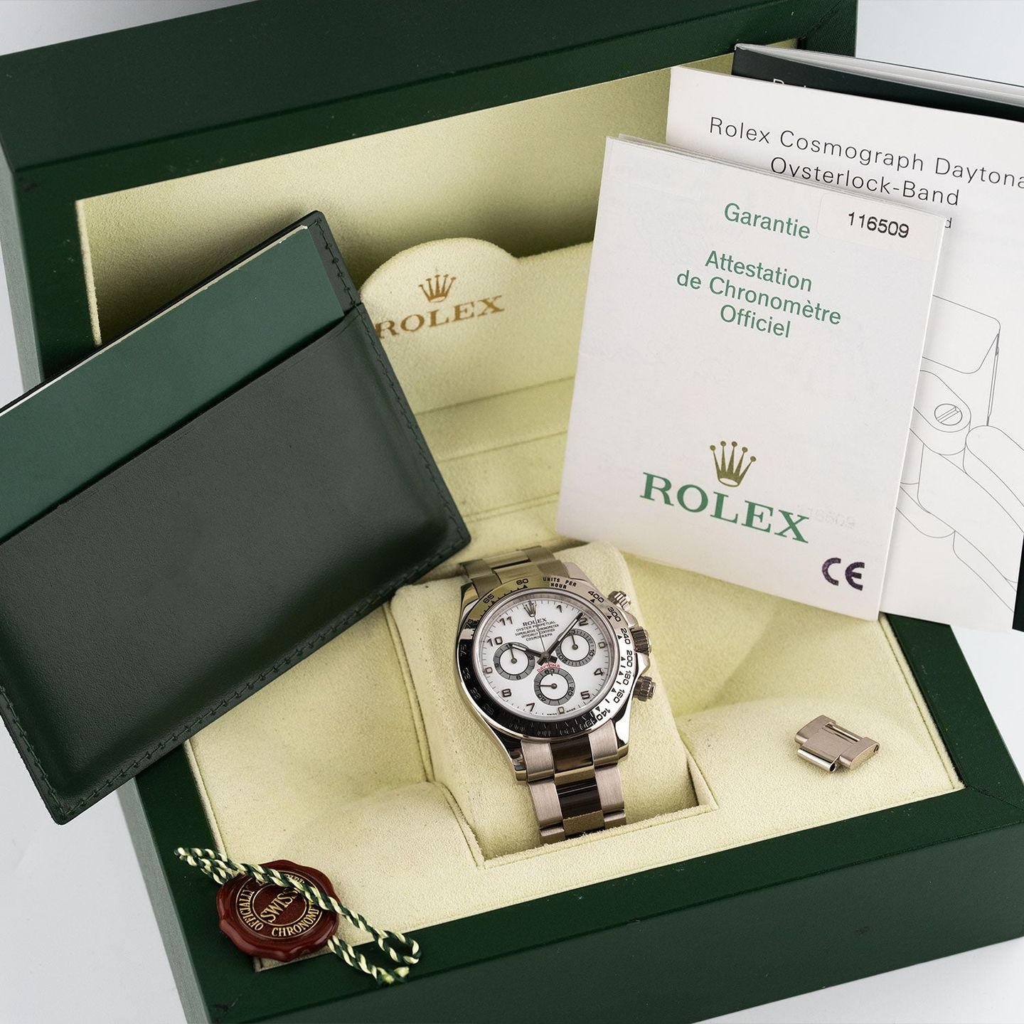 Rolex Daytona 116509 (2005) - 40mm Witgoud (7/7)