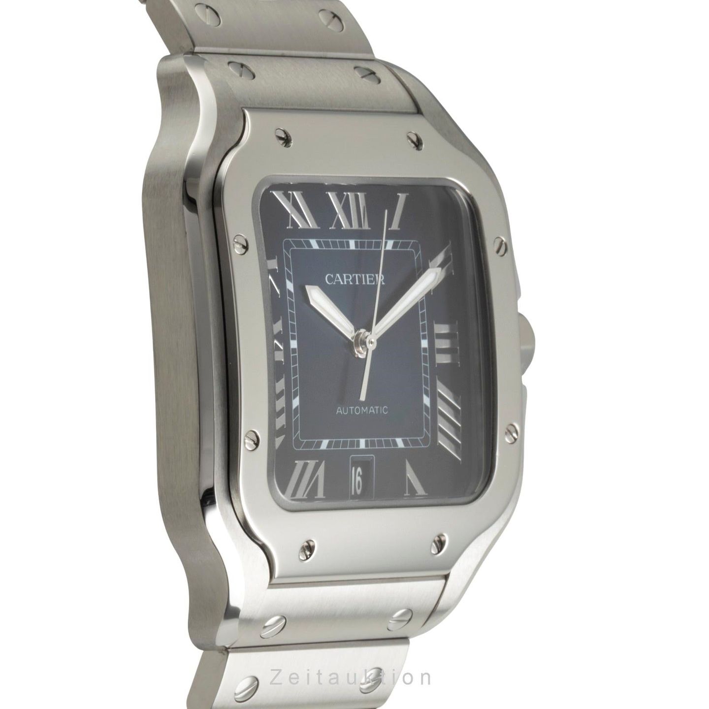 Cartier Santos WSSA0071 (Unknown (random serial)) - Blue dial 40 mm Steel case (6/8)