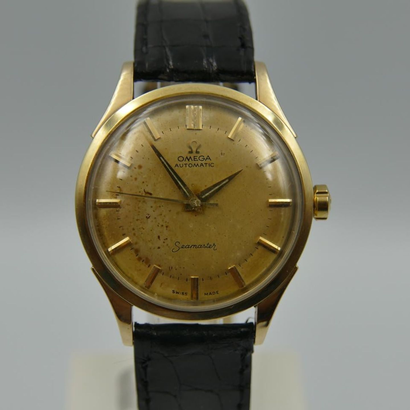 Omega Seamaster 2637 (1954) - Gold dial Unknown Gold/Steel case (5/8)