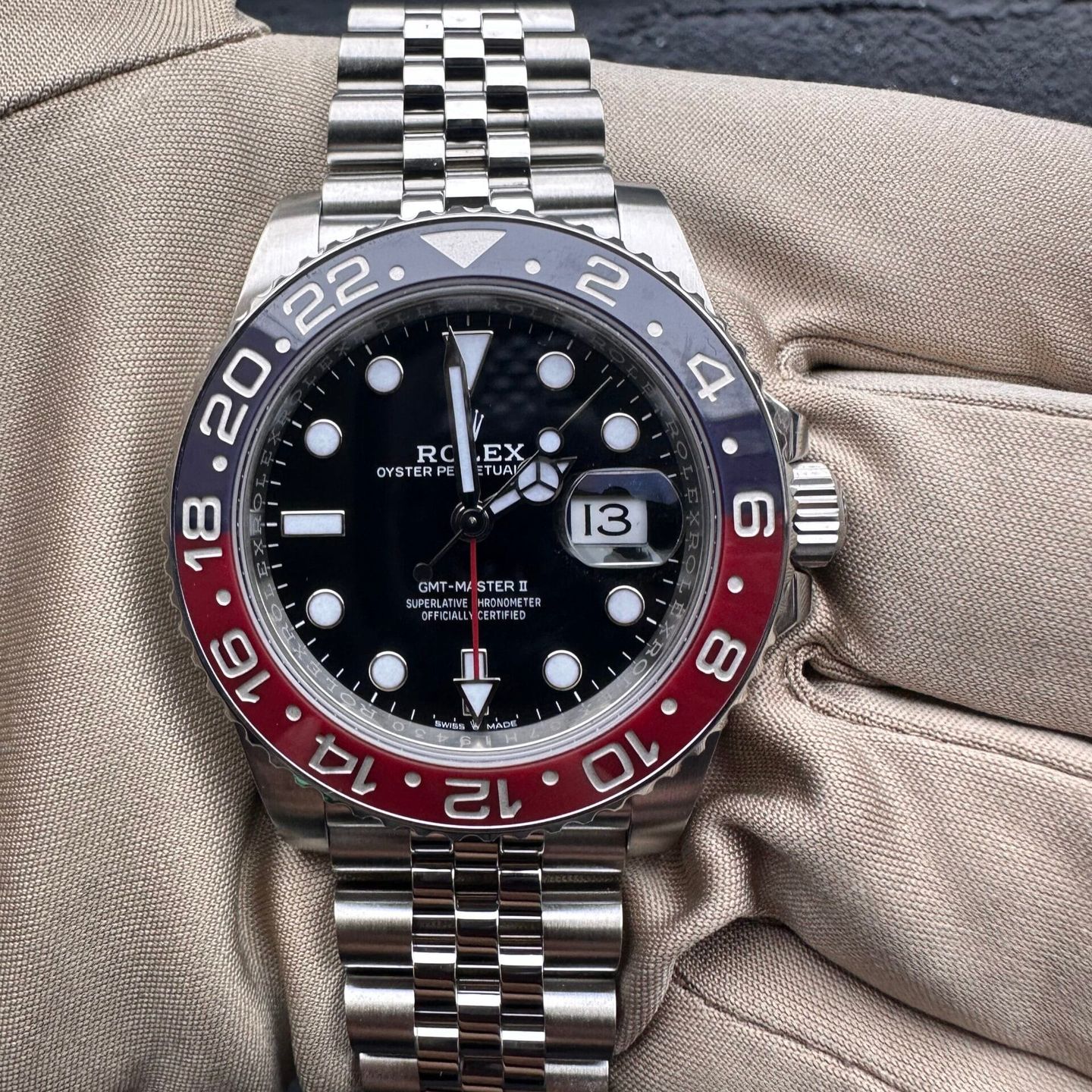 Rolex GMT-Master II 126710BLRO (2022) - Zwart wijzerplaat 40mm Staal (4/4)
