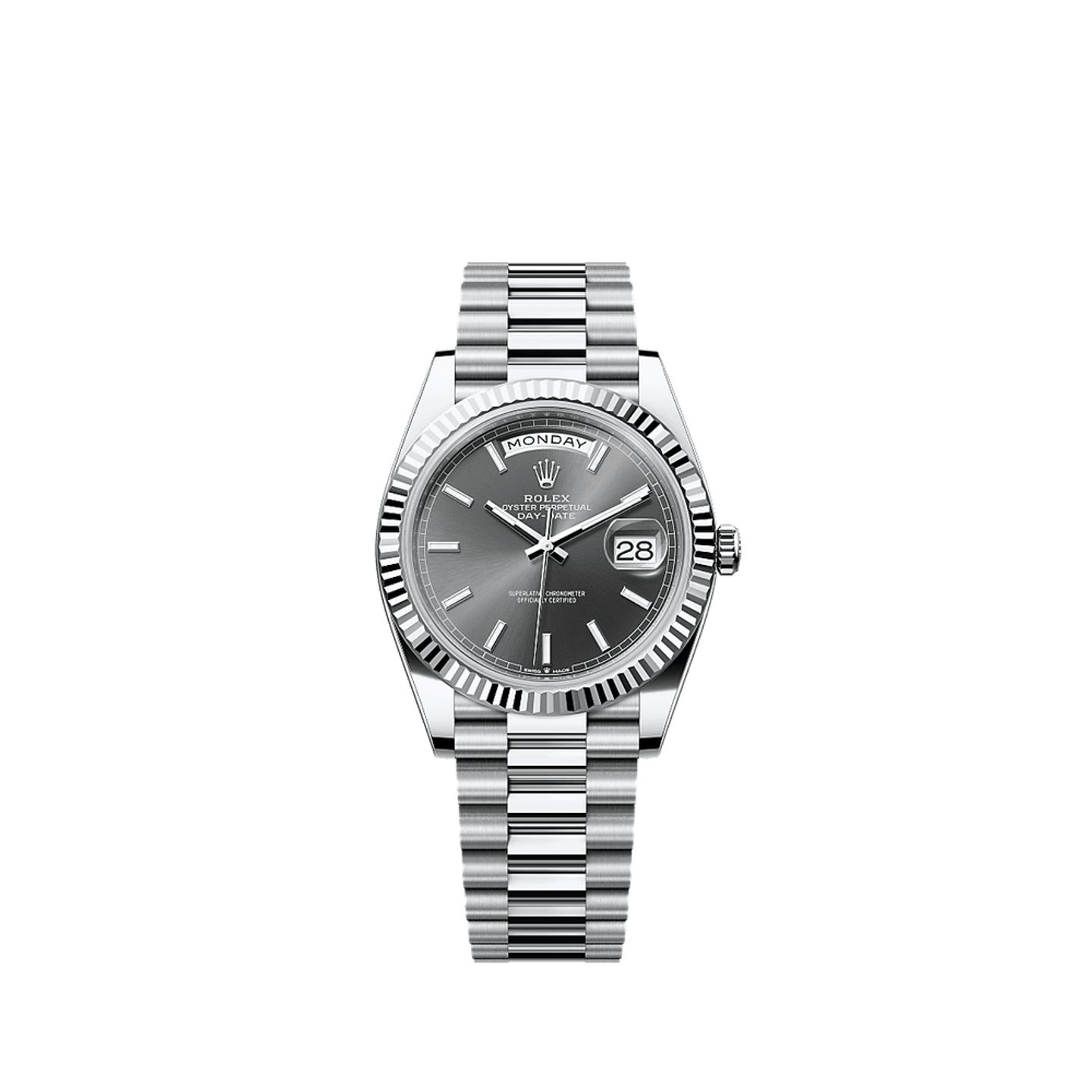Rolex Day-Date 40 228236 (2025) - Blauw wijzerplaat 40mm Platina (1/1)