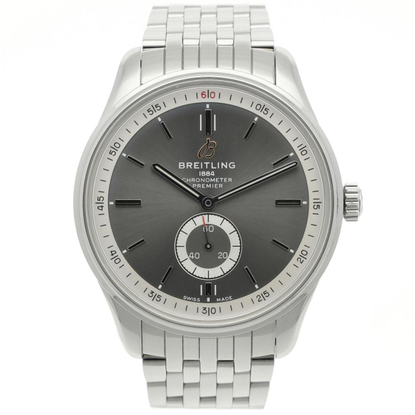 Breitling Premier Automatic 40 A37340 (2022) - Blue dial 40 mm Steel case (1/5)