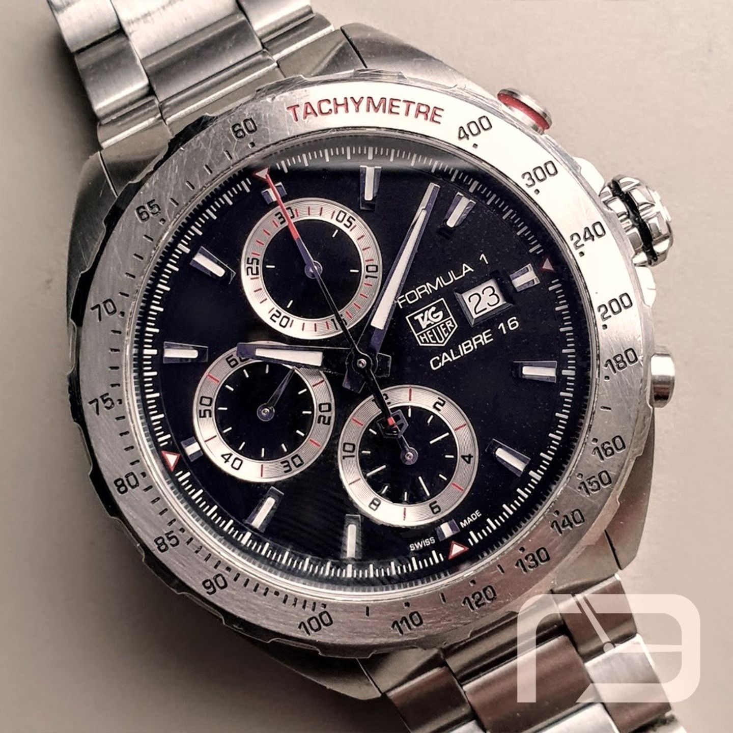 TAG Heuer Formula 1 Calibre 16 CAZ2010.BA0876 (Onbekend (willekeurig serienummer)) - Zwart wijzerplaat 44mm Staal (2/8)