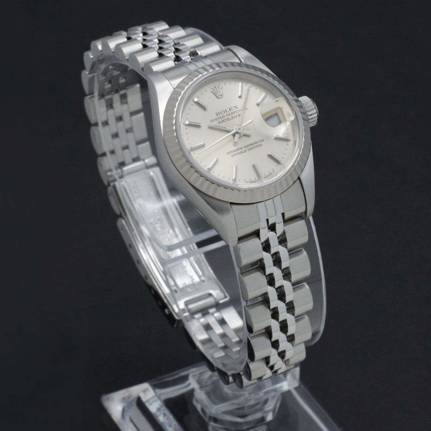Rolex Lady-Datejust 69174 (1995) - Silver dial 26 mm Steel case (6/7)