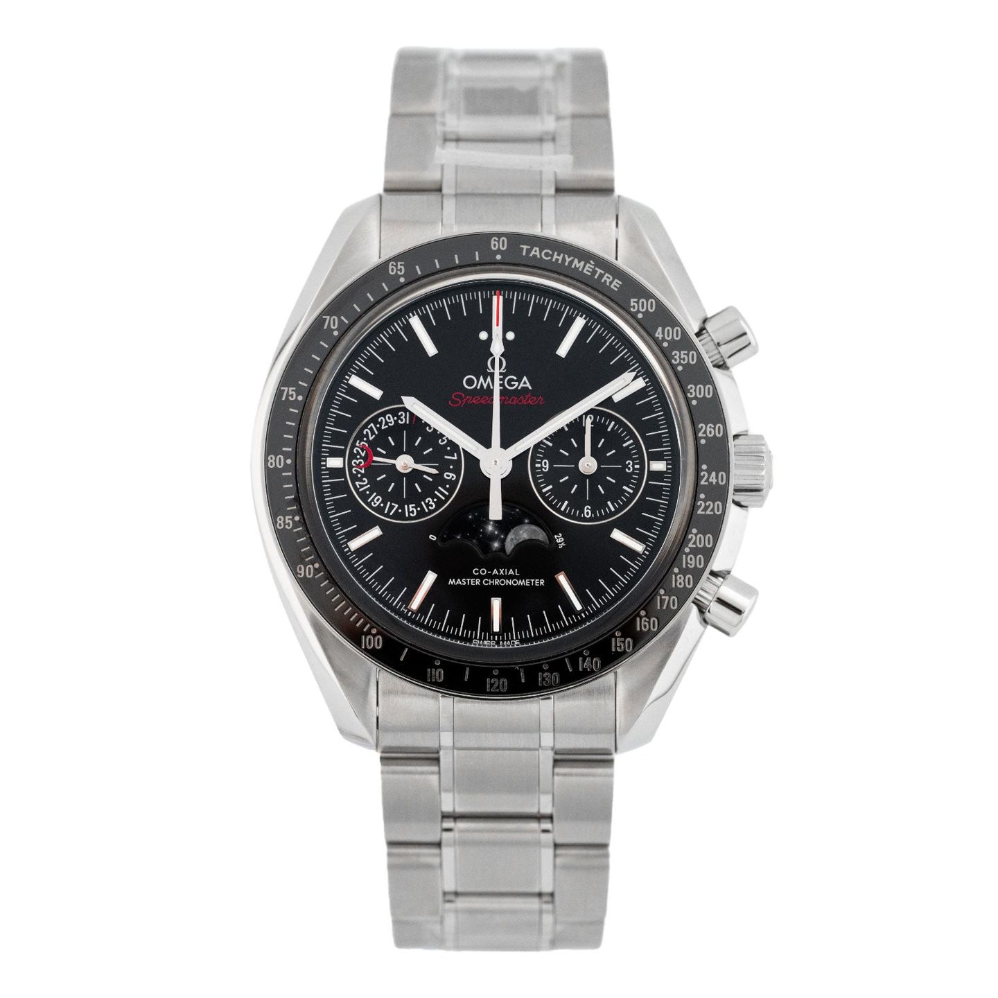 Omega Speedmaster Moonphase 304.30.44.52.01.001 (Unknown (random serial)) - Black dial 44 mm Steel case (1/7)