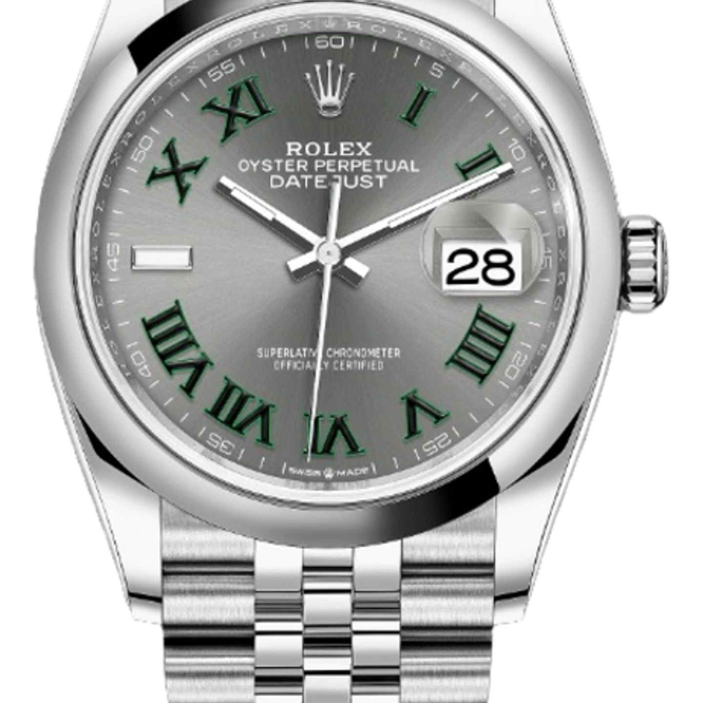 Rolex Datejust 36 126200 (2026) - Grey dial 36 mm Steel case (1/1)