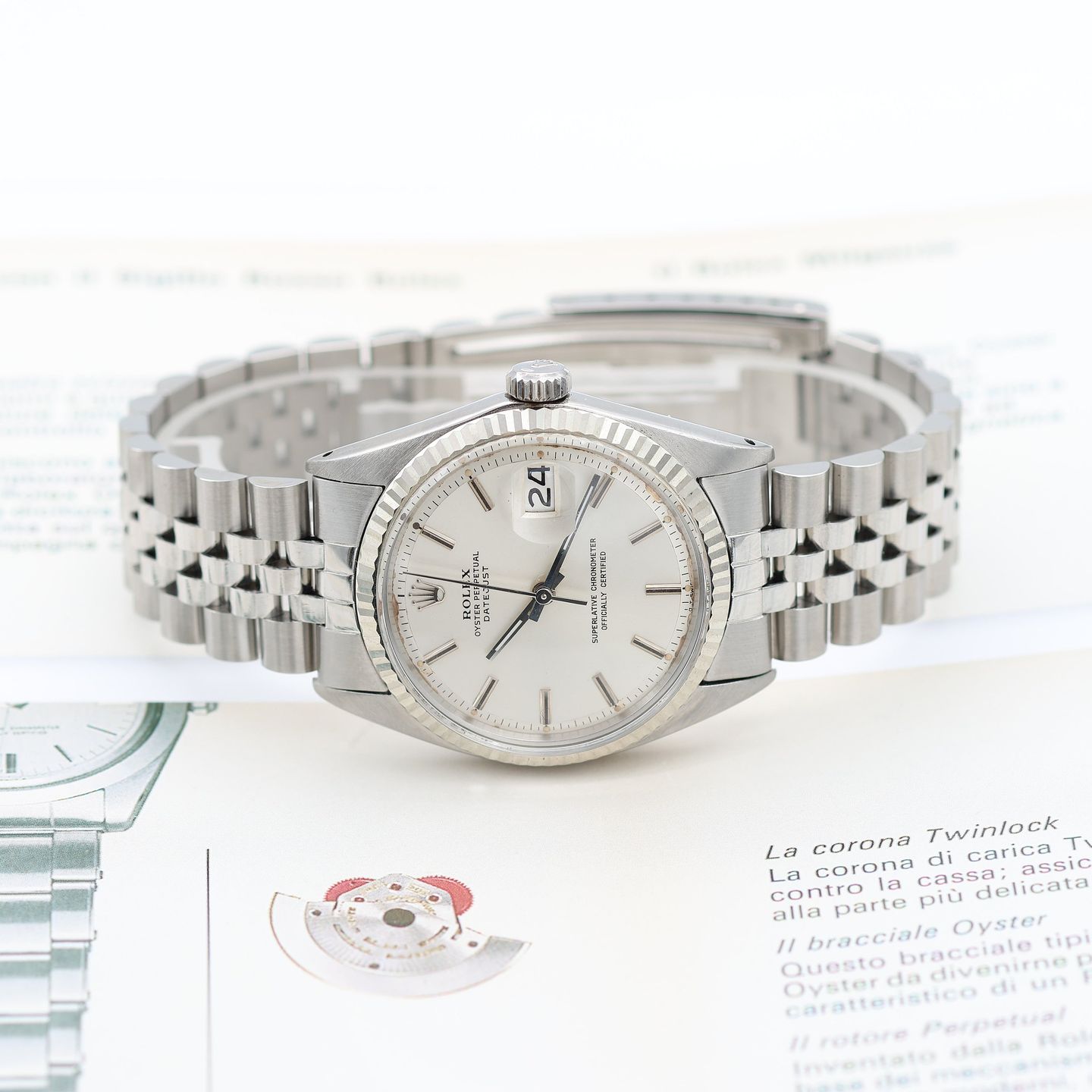 Rolex Datejust 1601 (Onbekend (willekeurig serienummer)) - Zilver wijzerplaat 36mm Staal (5/8)
