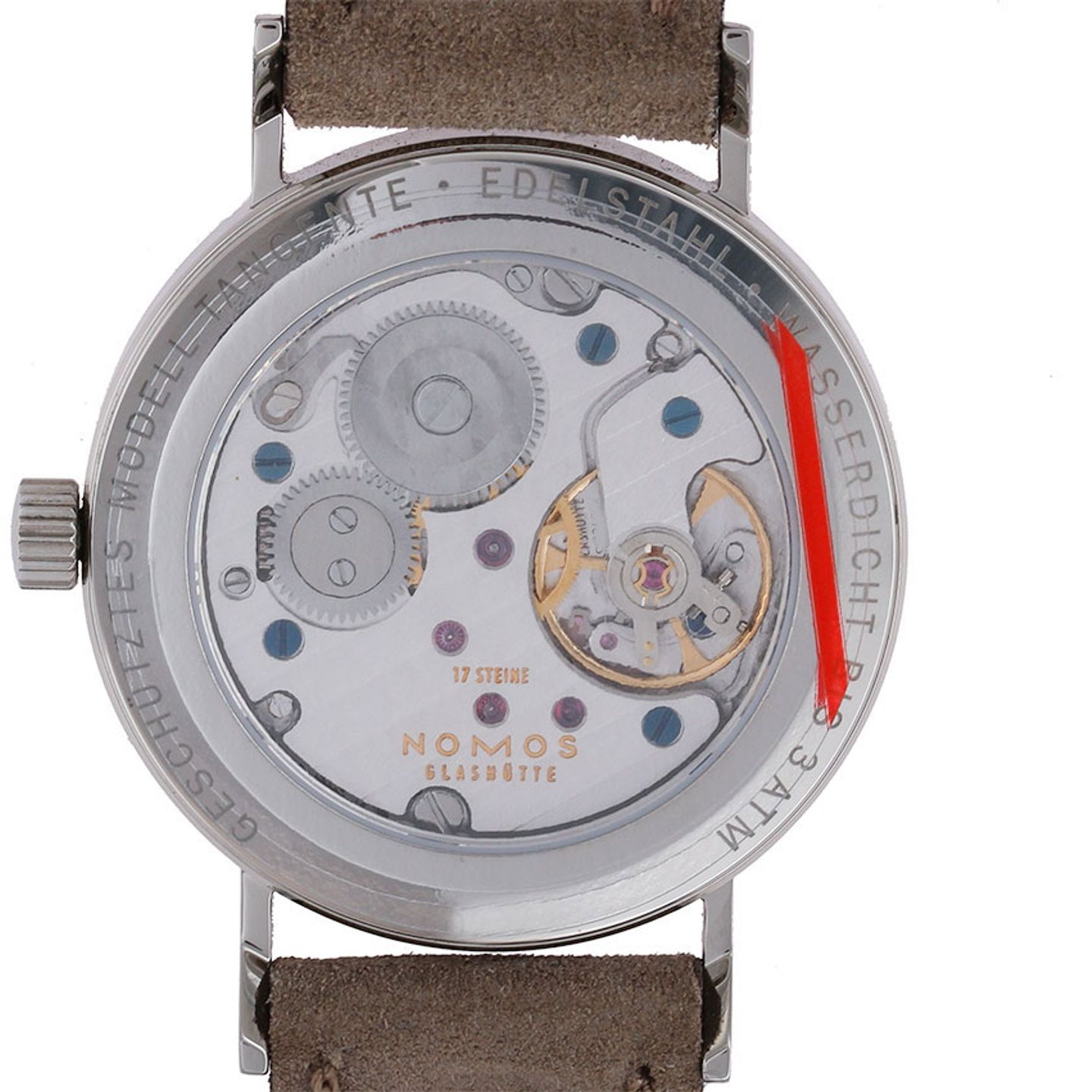 NOMOS Tangente 33 123 (2025) - Wit wijzerplaat 33mm Staal (6/7)