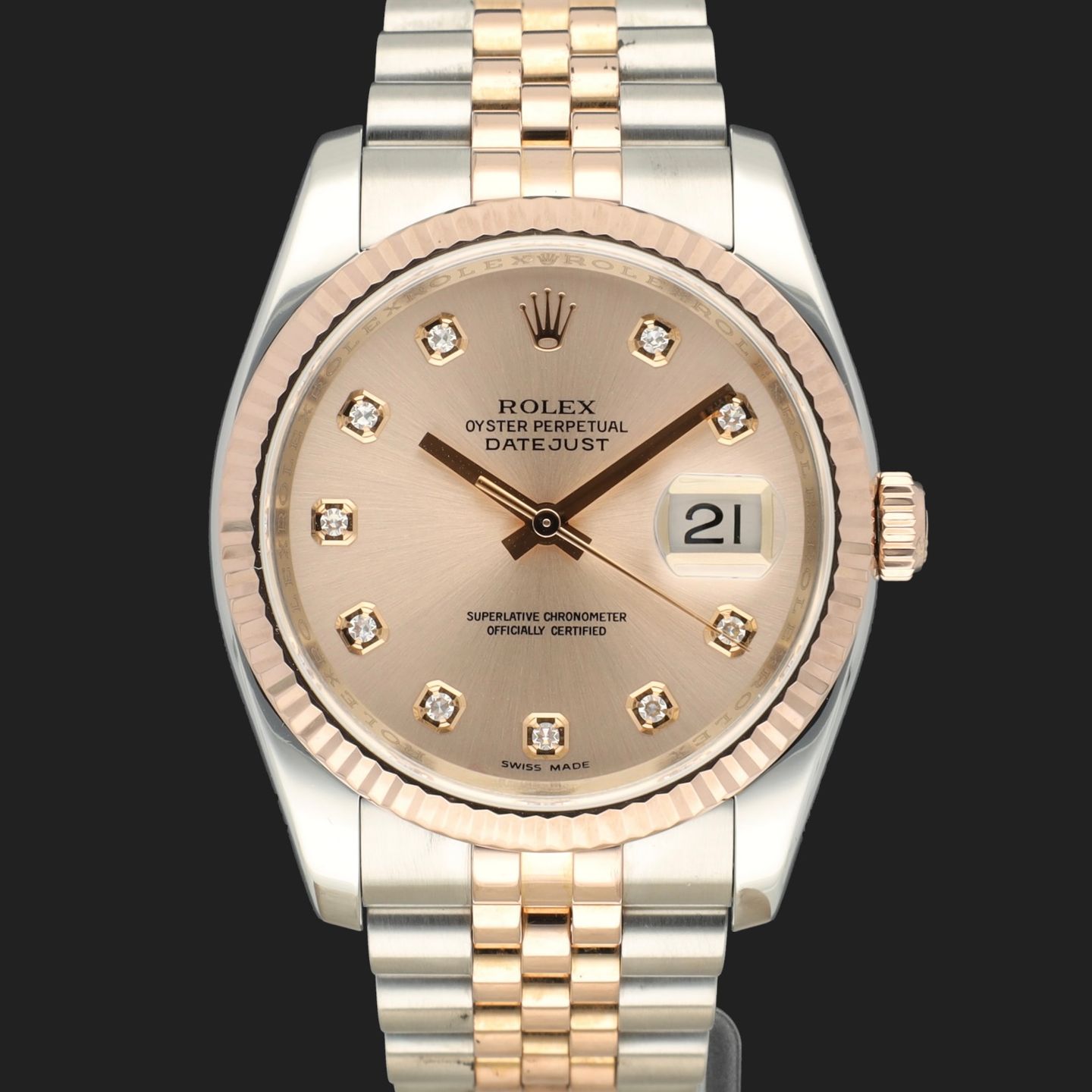 Rolex Datejust 36 116231 (2005) - Silver dial 36 mm Gold/Steel case (2/7)