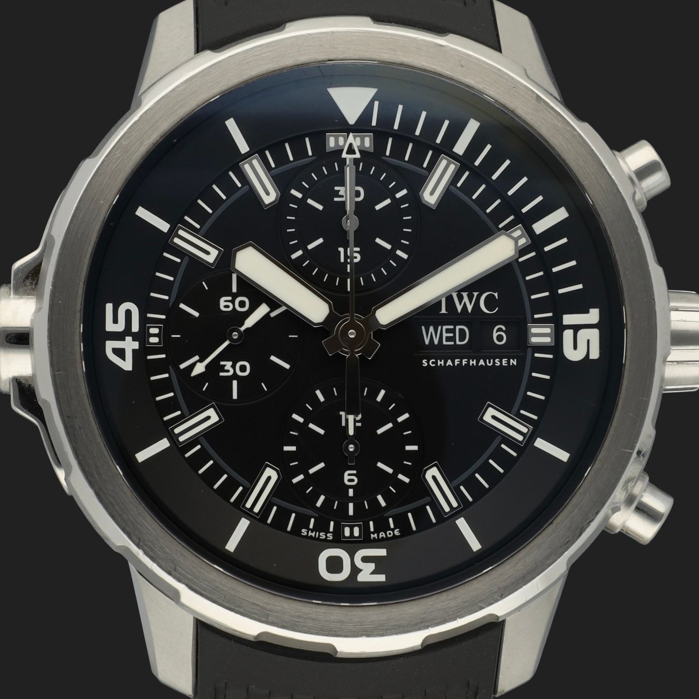 IWC Aquatimer Chronograph IW376801 (2019) - Silver dial 44 mm Steel case (2/8)