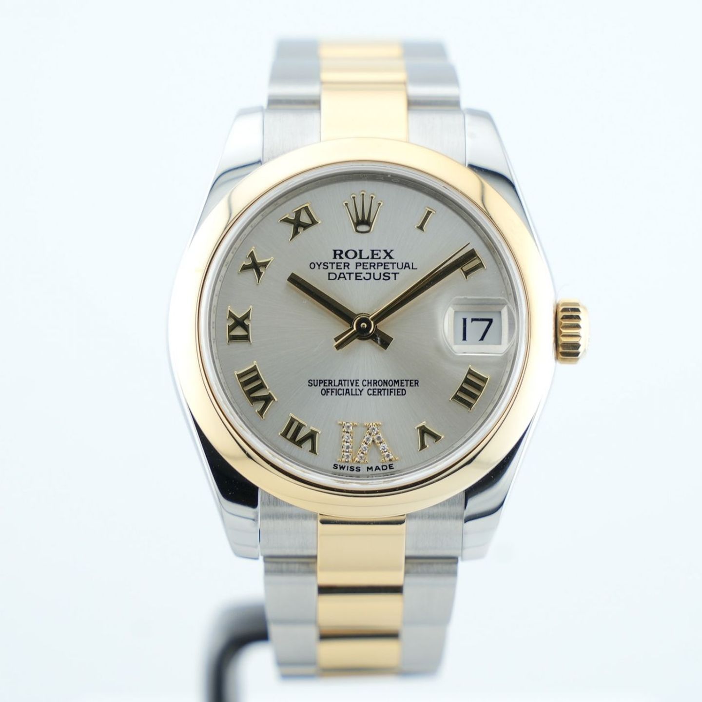 Rolex Datejust 31 178243 (Unknown (random serial)) - Silver dial 31 mm Gold/Steel case (1/8)