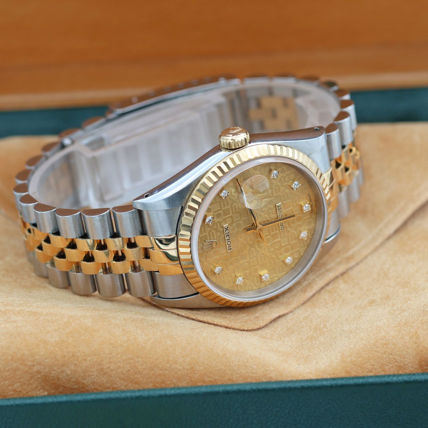 Rolex Datejust 36 16233 (Onbekend (willekeurig serienummer)) - 36mm Goud/Staal (3/8)