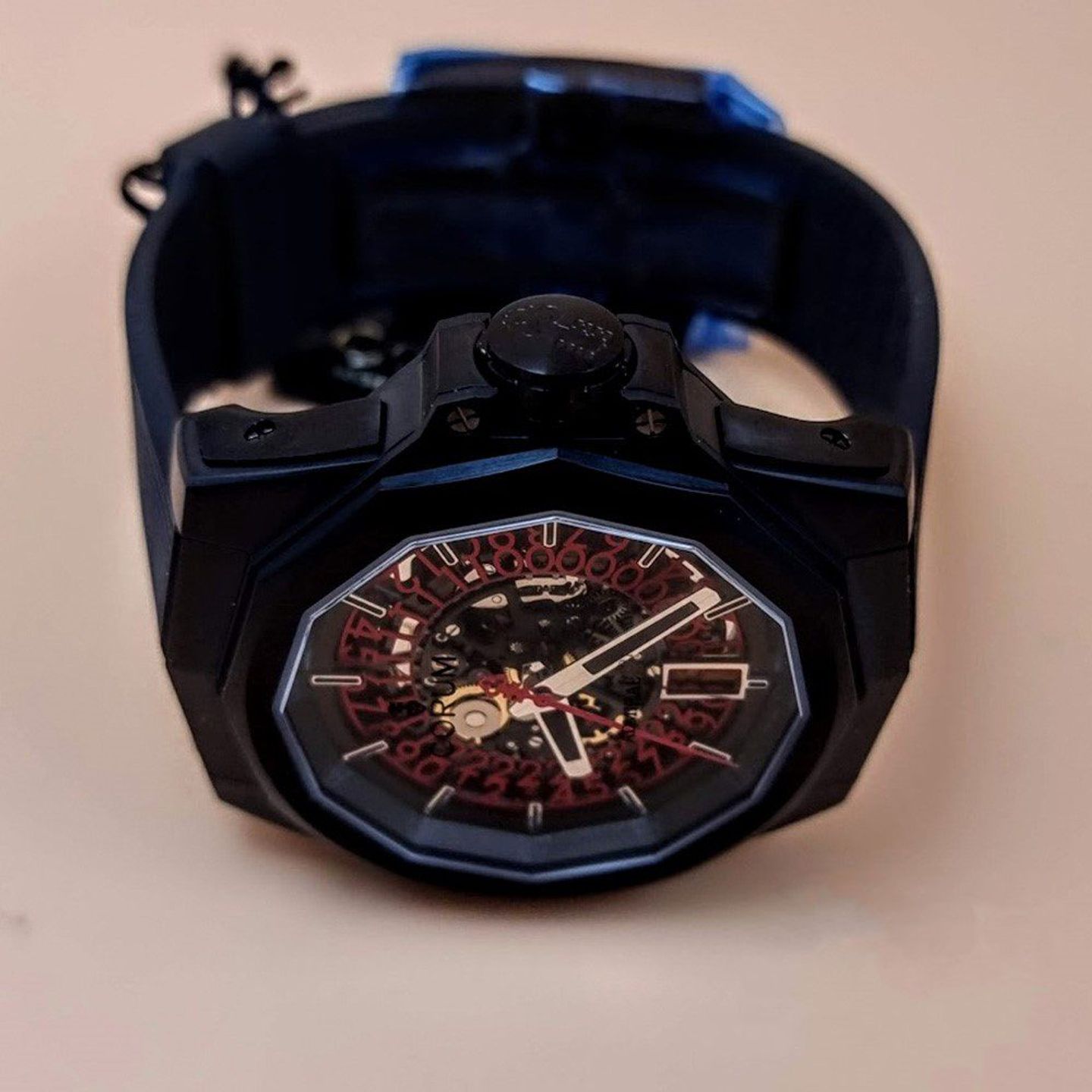 Corum Admiral's Cup AC-One A082/03685 - 082.406.95/F371 NO10 (2025) - Transparant wijzerplaat 46mm Titanium (5/8)