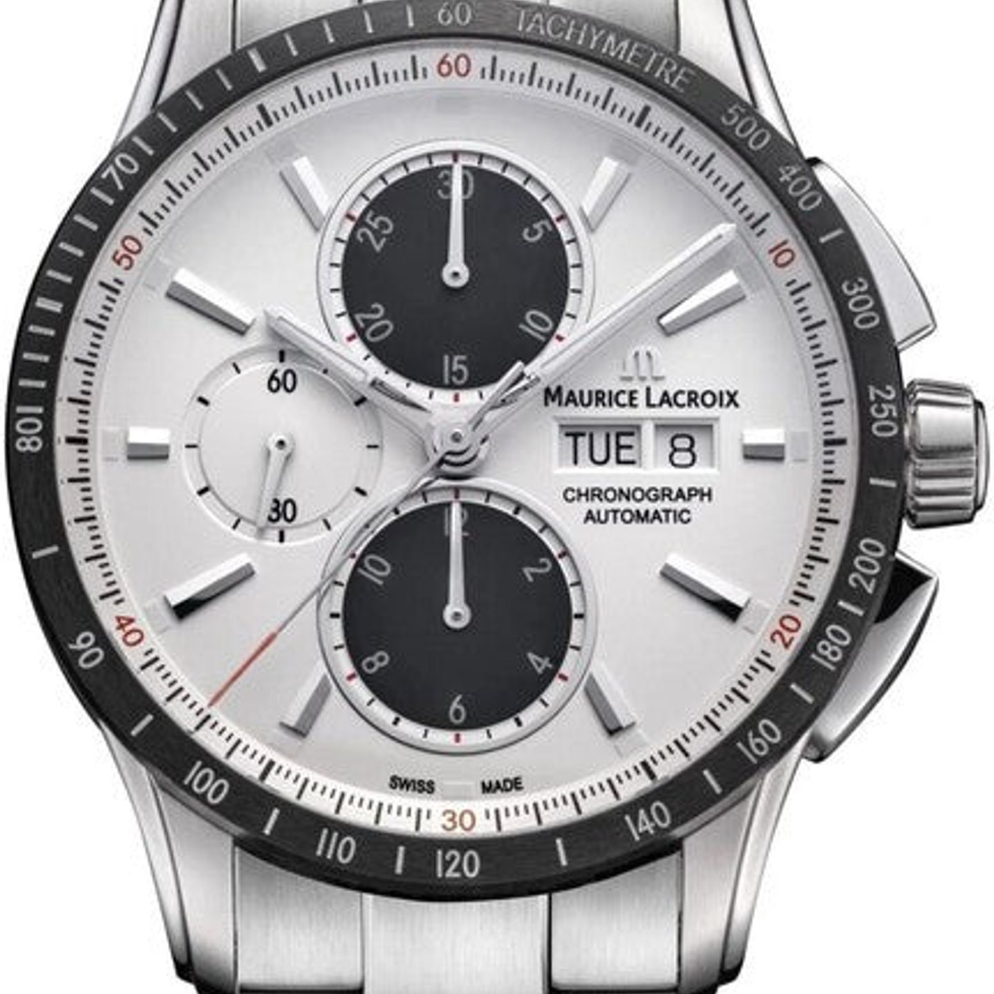 Maurice Lacroix Pontos S PT6038-SSL22-130-1 (2026) - Zilver wijzerplaat 43mm Staal (1/1)