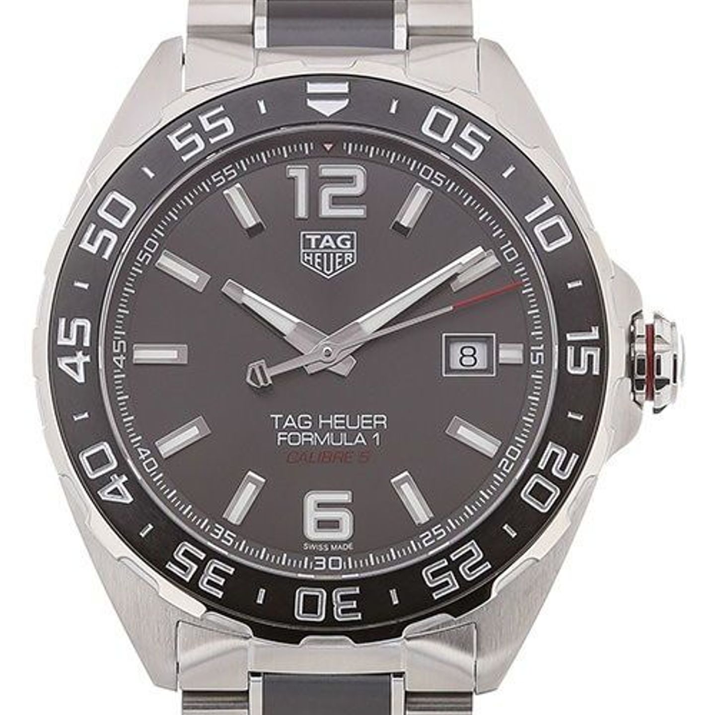 TAG Heuer Formula 1 Calibre 5 WAZ2011.BA0843 (2024) - Grijs wijzerplaat 43mm Staal (1/4)