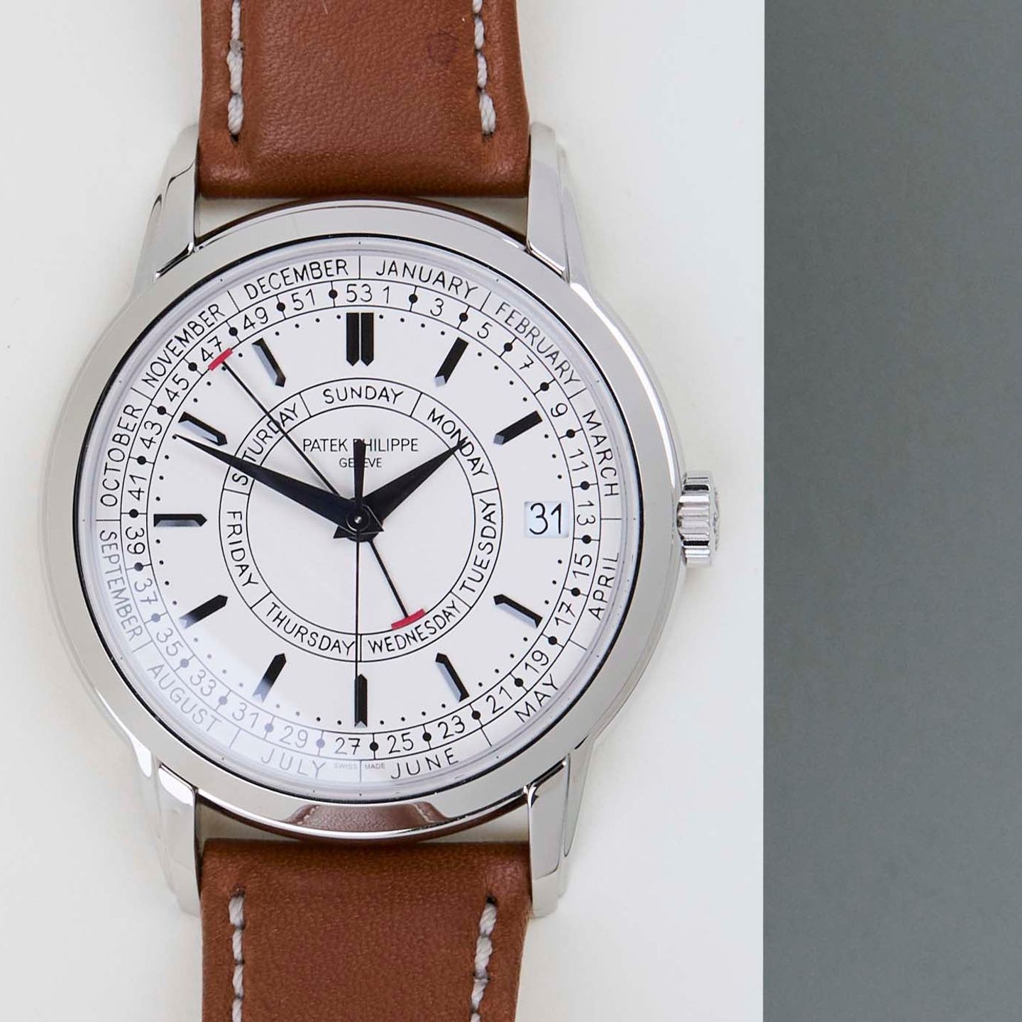 Patek Philippe Calatrava 5212A-001 (2025) - Zilver wijzerplaat 40mm Staal (5/8)