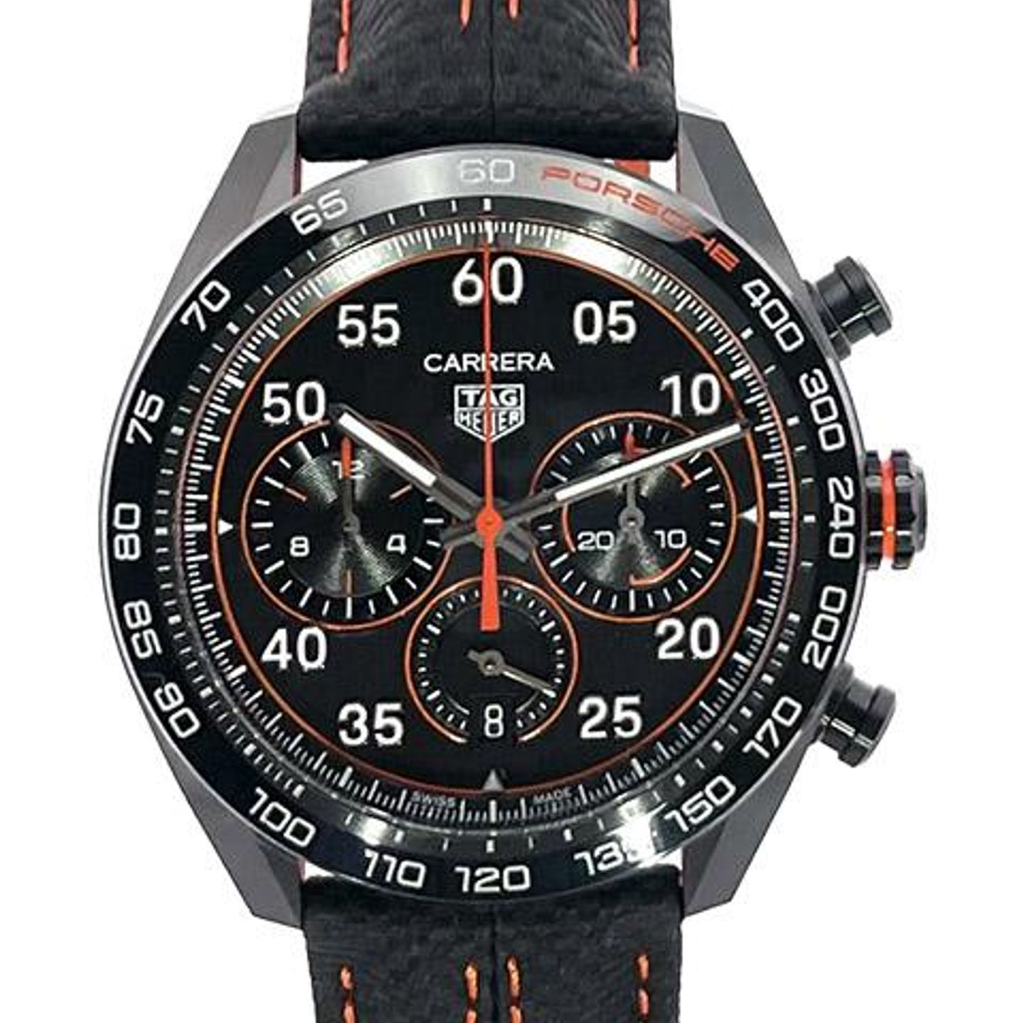 TAG Heuer Carrera Porsche Chronograph Special Edition CBN2A1M.FC6526 (2023) - Black dial 44 mm Steel case (1/8)