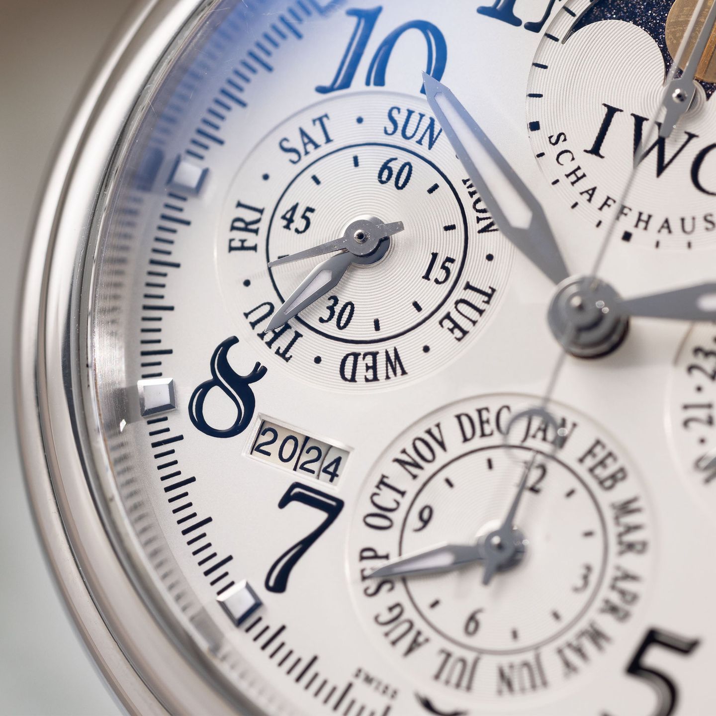 IWC Da Vinci Perpetual Calendar IW375803 (Unknown (random serial)) - Silver dial 42 mm Steel case (8/8)