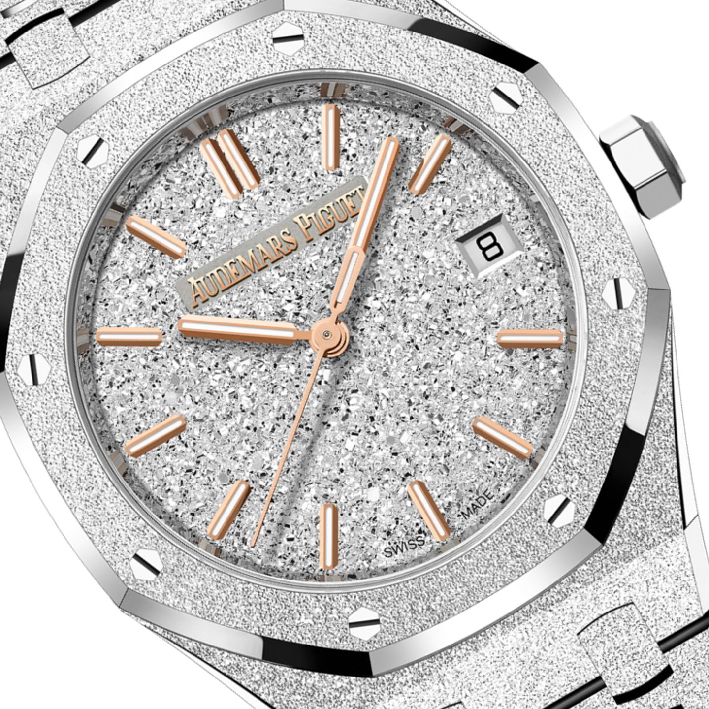 Audemars Piguet Royal Oak Selfwinding 77450BC.GG.1361BC.01 (2025) - Champagne dial 34 mm White Gold case (1/1)