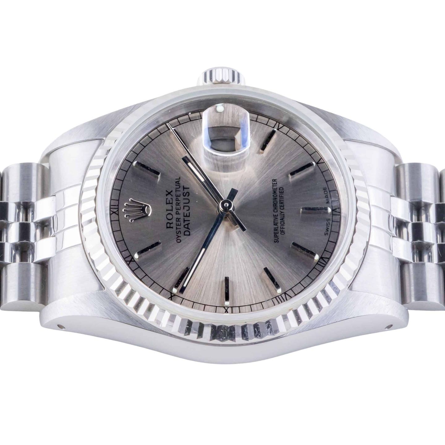Rolex Datejust 36 16234 (1991) - Grey dial 36 mm Steel case (5/8)