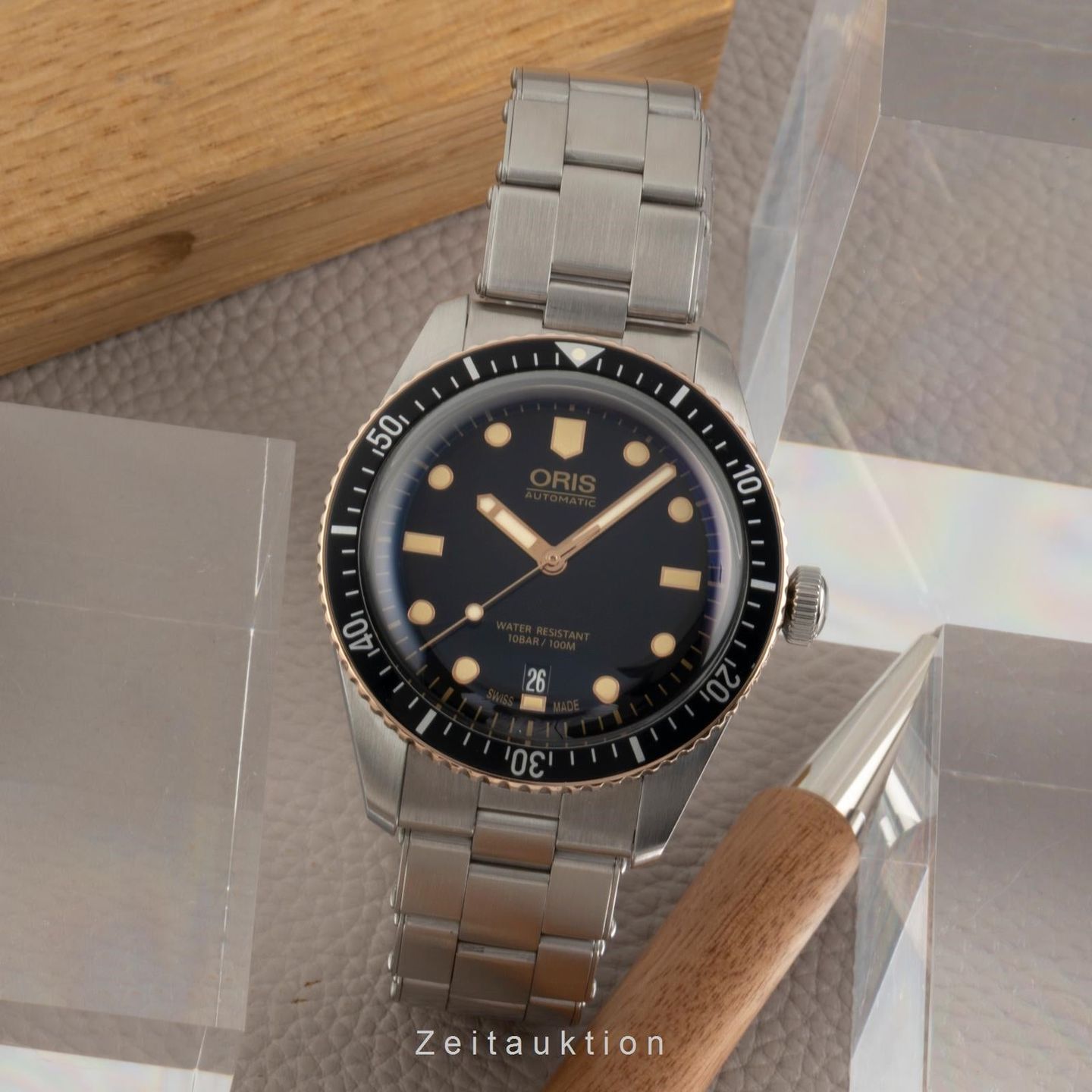 Oris Divers Sixty Five 01 733 7707 4354-07 4 20 18 (Onbekend (willekeurig serienummer)) - Zwart wijzerplaat 40mm Staal (3/8)