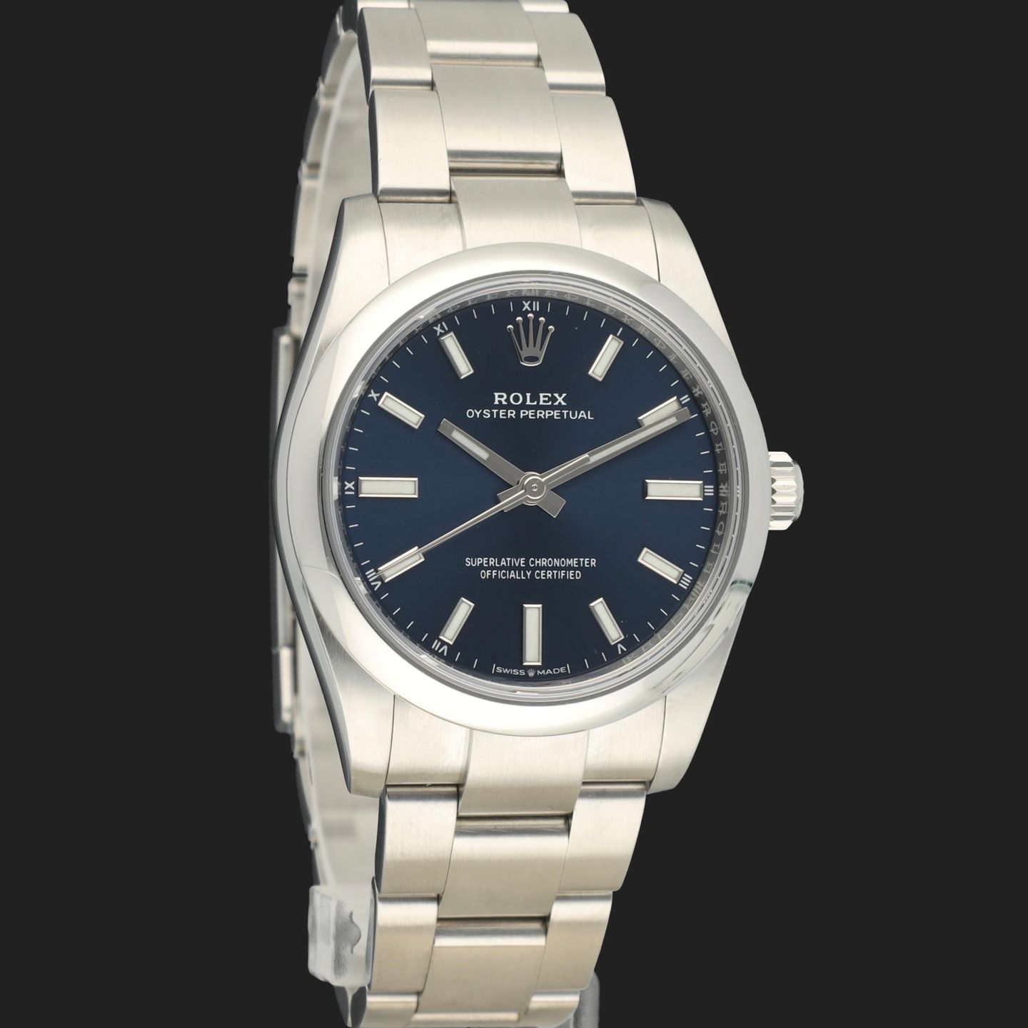 Rolex Oyster Perpetual 34 124200 (2022) - Blue dial 34 mm Steel case (4/8)