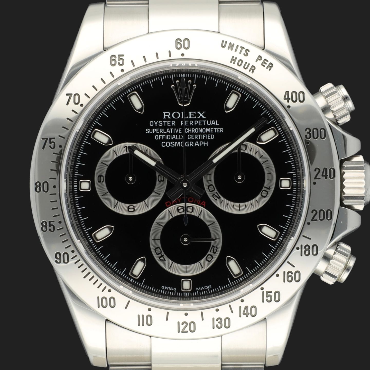 Rolex Daytona 116520 (2010) - Zwart wijzerplaat 40mm Staal (2/8)