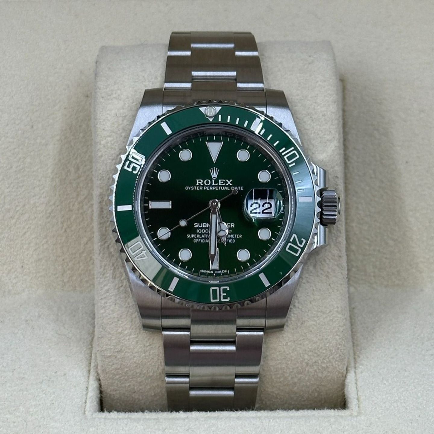 Rolex Submariner Date 116610LV (2020) - Groen wijzerplaat 40mm Staal (5/8)