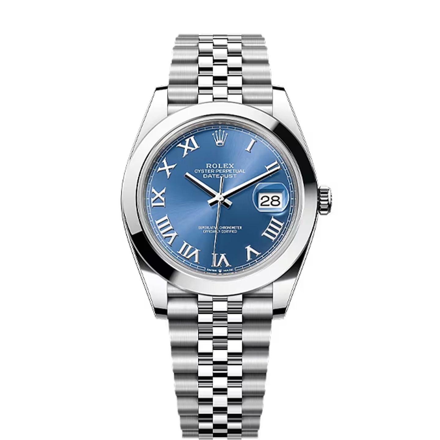 Rolex Datejust 41 126300 (2025) - Blauw wijzerplaat 41mm Staal (1/8)