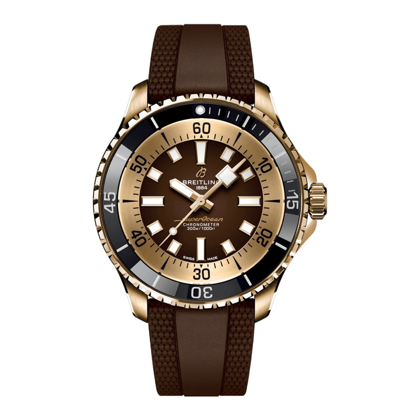 Breitling Superocean 44 N17376201Q1S1 (2023) - Bruin wijzerplaat 44mm Brons (1/1)