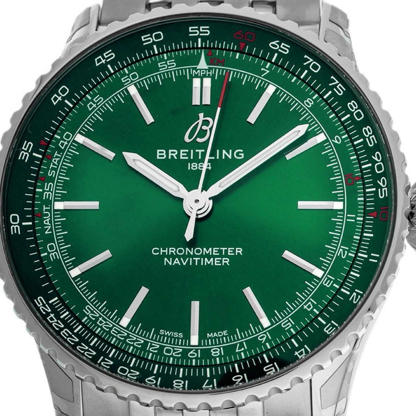 Breitling Navitimer A17329371L1A1 (2025) - Green dial 41 mm Steel case (1/7)