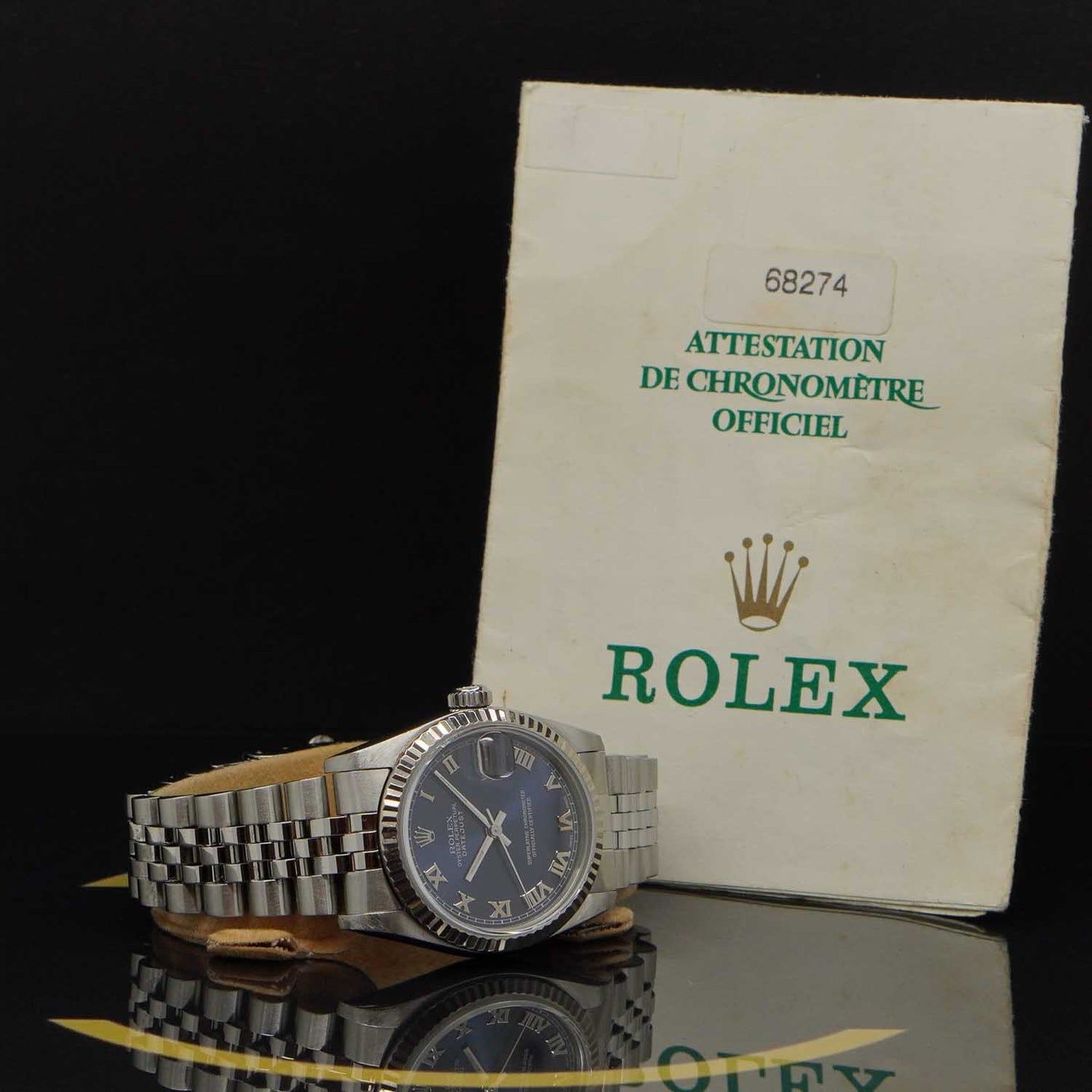 Rolex Datejust 31 68274 (1997) - Blauw wijzerplaat 31mm Staal (5/7)