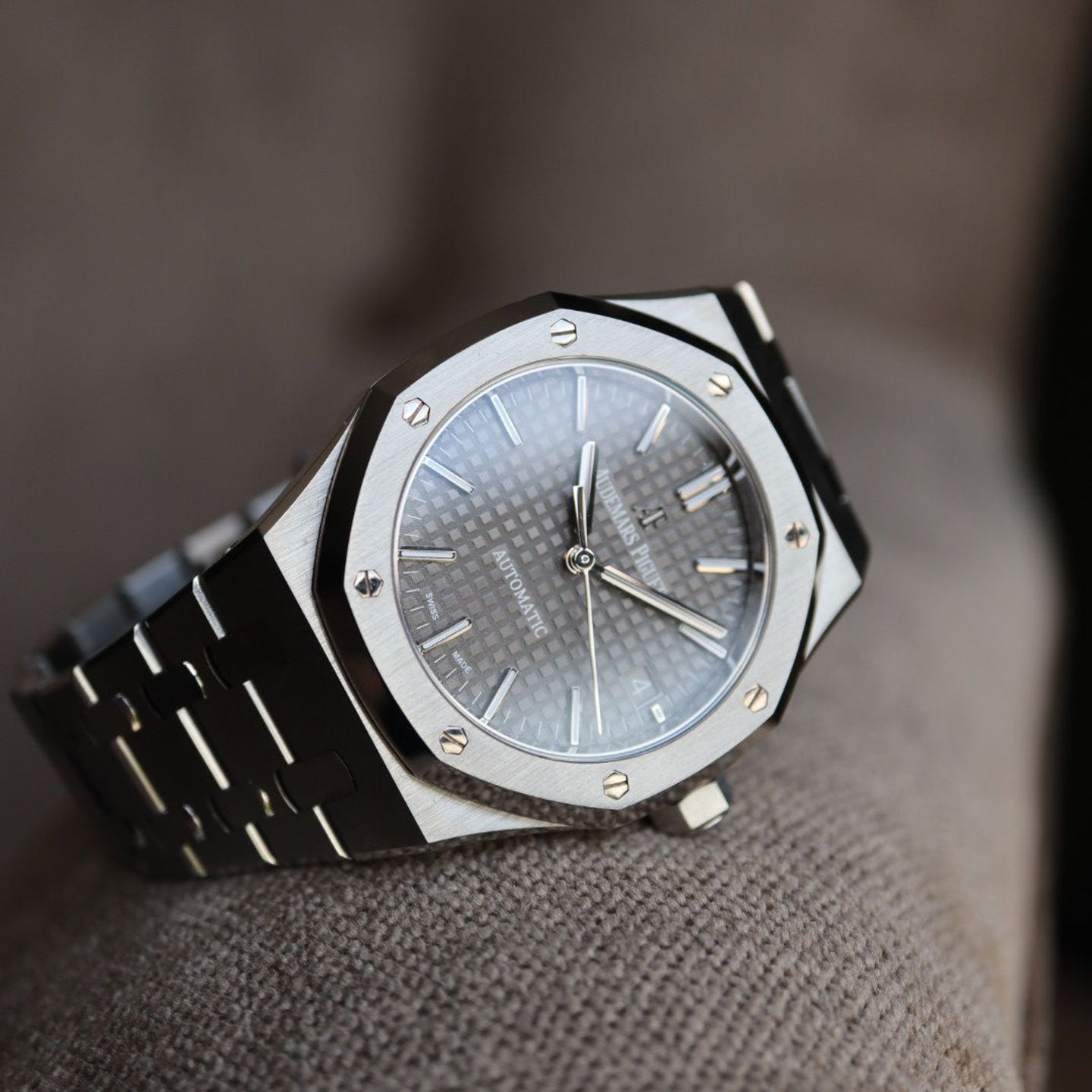 Audemars Piguet Royal Oak Selfwinding 15450ST (Onbekend (willekeurig serienummer)) - 37mm Staal (1/3)