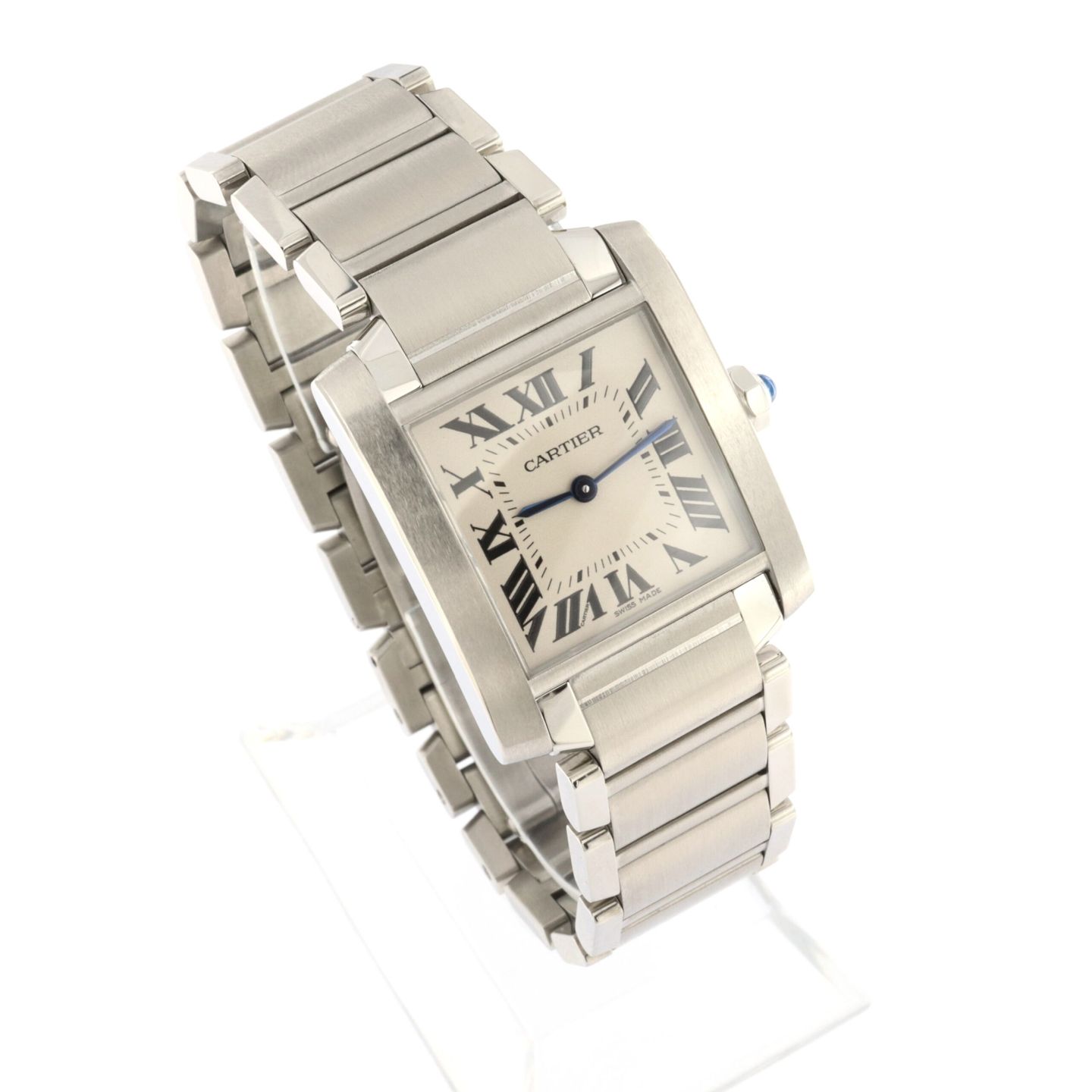 Cartier Tank Française WSTA0005 (2017) - Silver dial 30 mm Steel case (3/6)