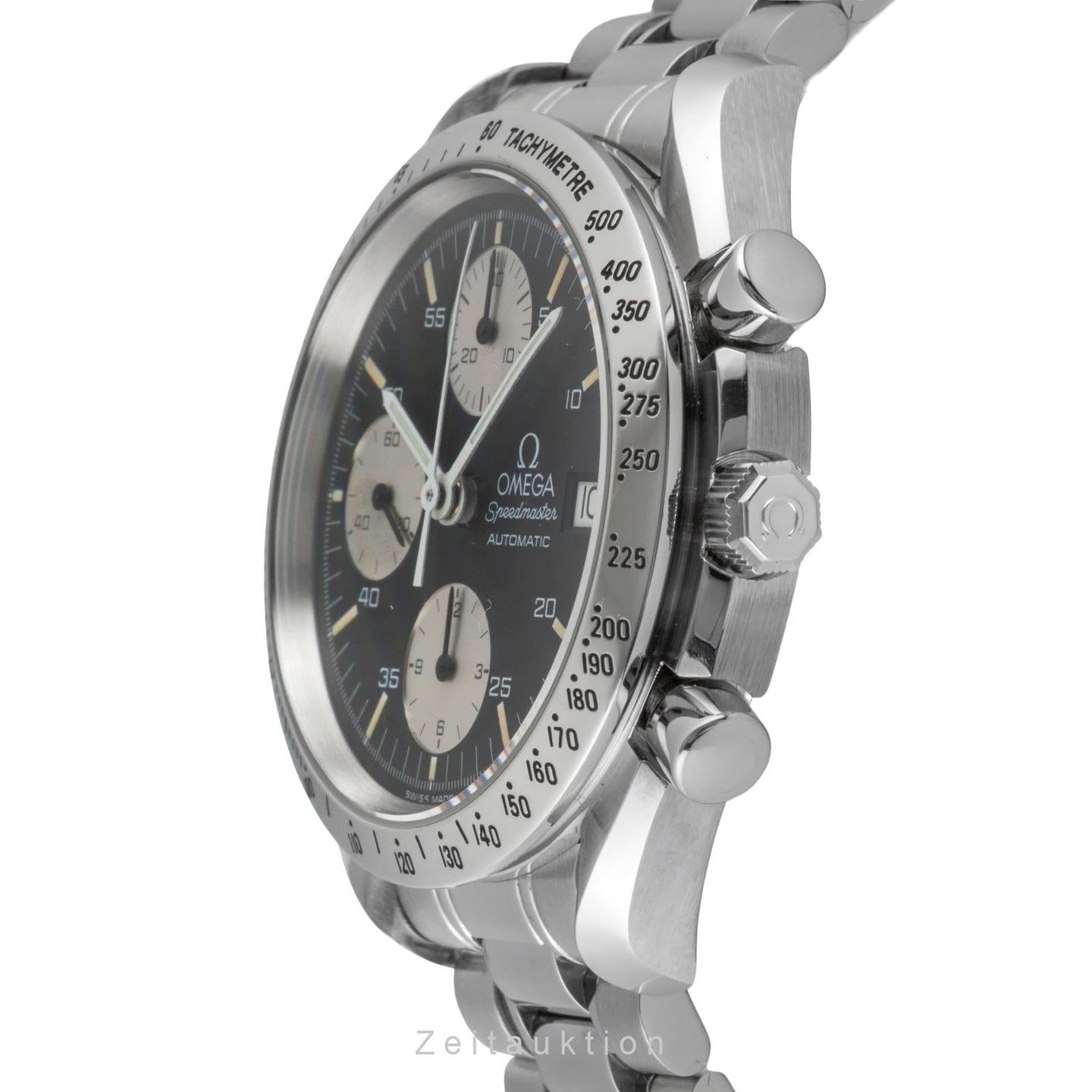 Omega Speedmaster Date 3511.50.00 (Onbekend (willekeurig serienummer)) - Zwart wijzerplaat 39mm Staal (5/8)