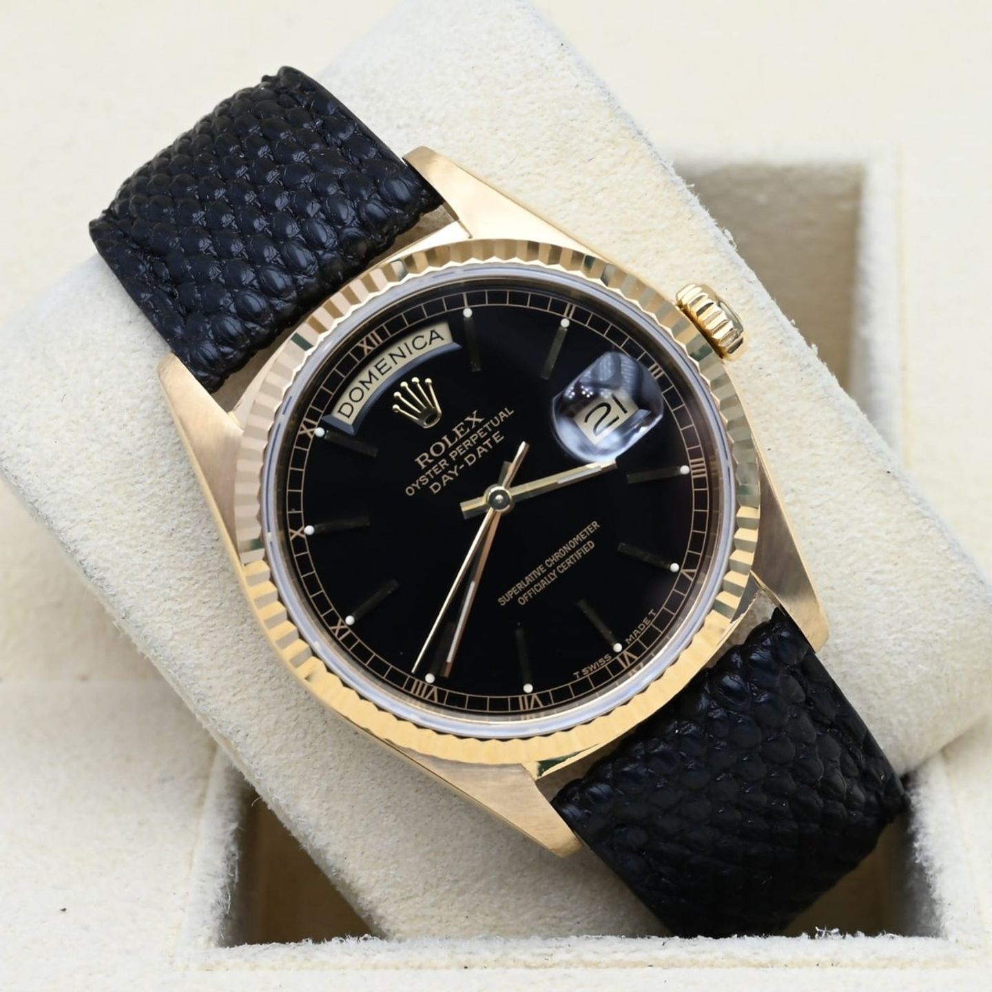 Rolex Day-Date 36 18238 (1989) - 36mm Geelgoud (1/7)