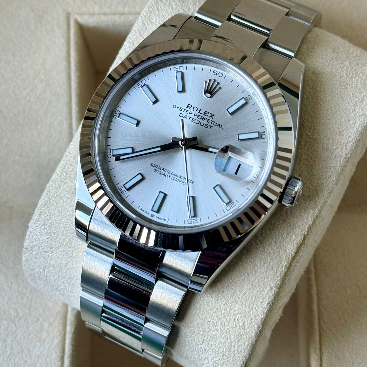 Rolex Datejust 41 126334 (2023) - Zilver wijzerplaat 41mm Staal (3/7)