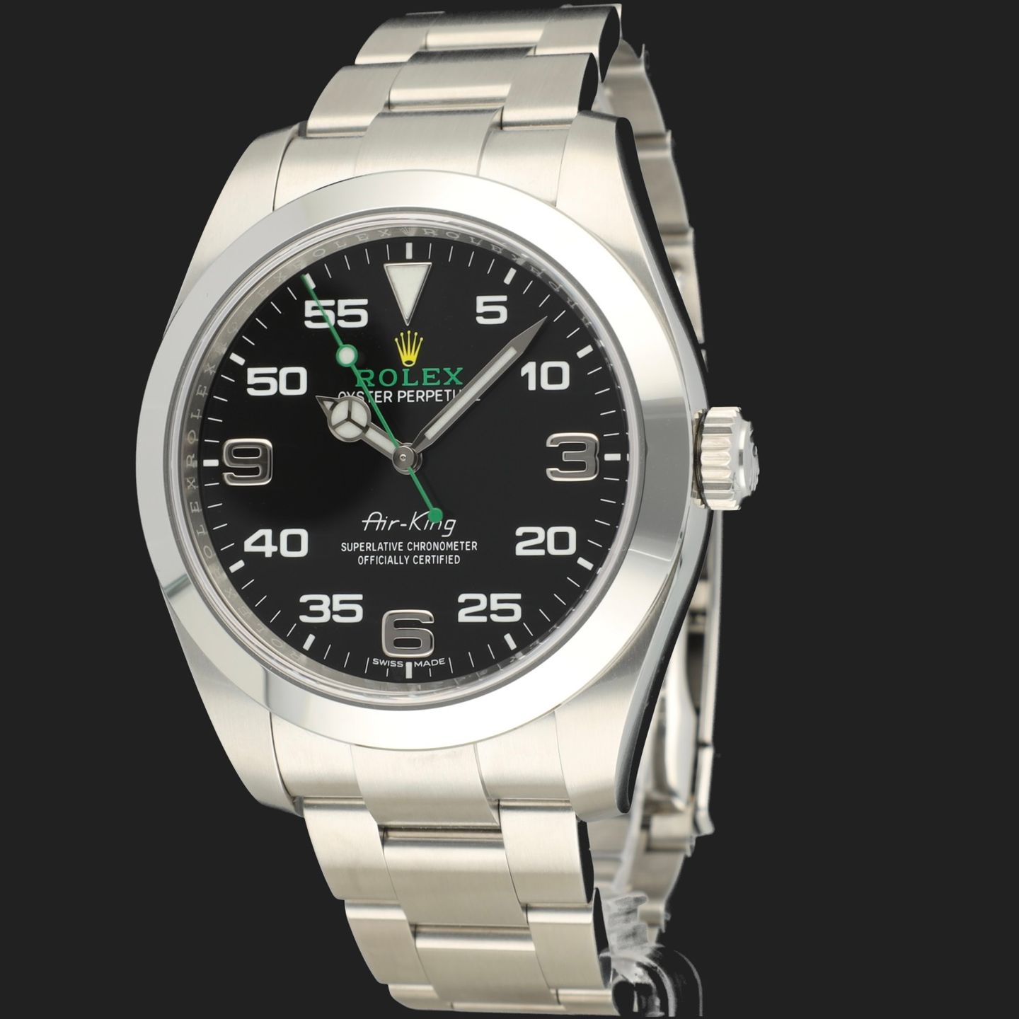 Rolex Air-King 116900 (2021) - Zwart wijzerplaat 40mm Staal (1/7)