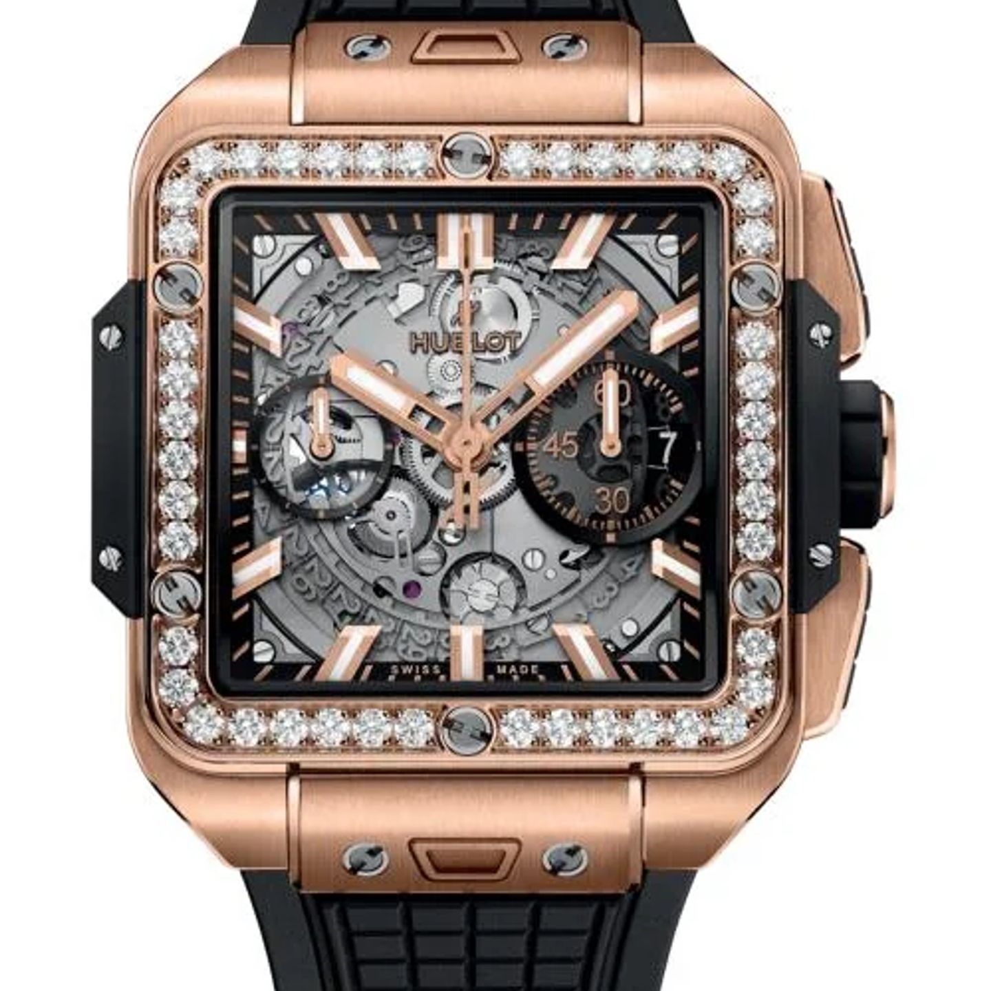Hublot Square Bang 821.OX.0180.RX.1204 (2026) - Transparant wijzerplaat 42mm Roségoud (1/1)