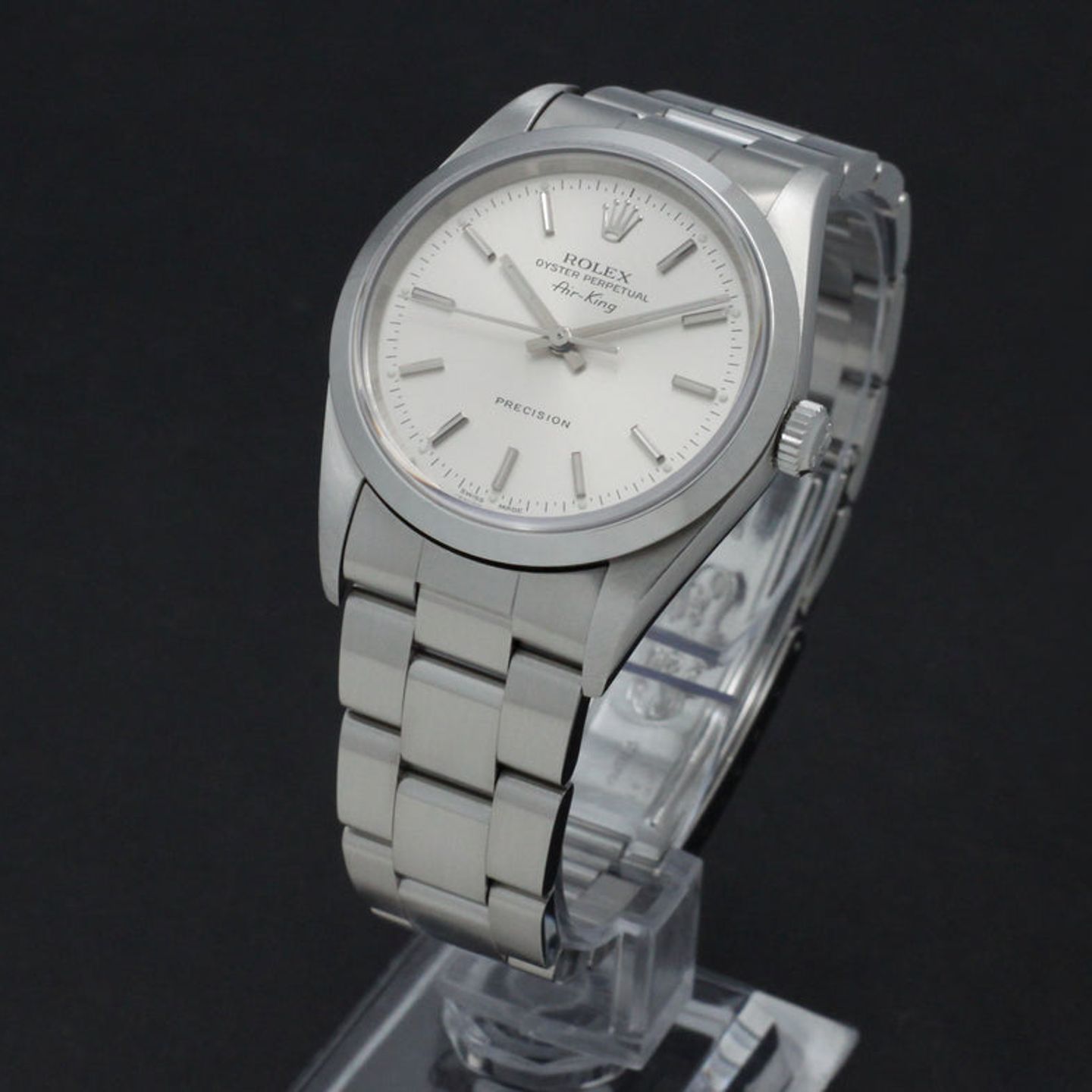 Rolex Air-King 14000 (1999) - Zilver wijzerplaat 34mm Staal (4/7)