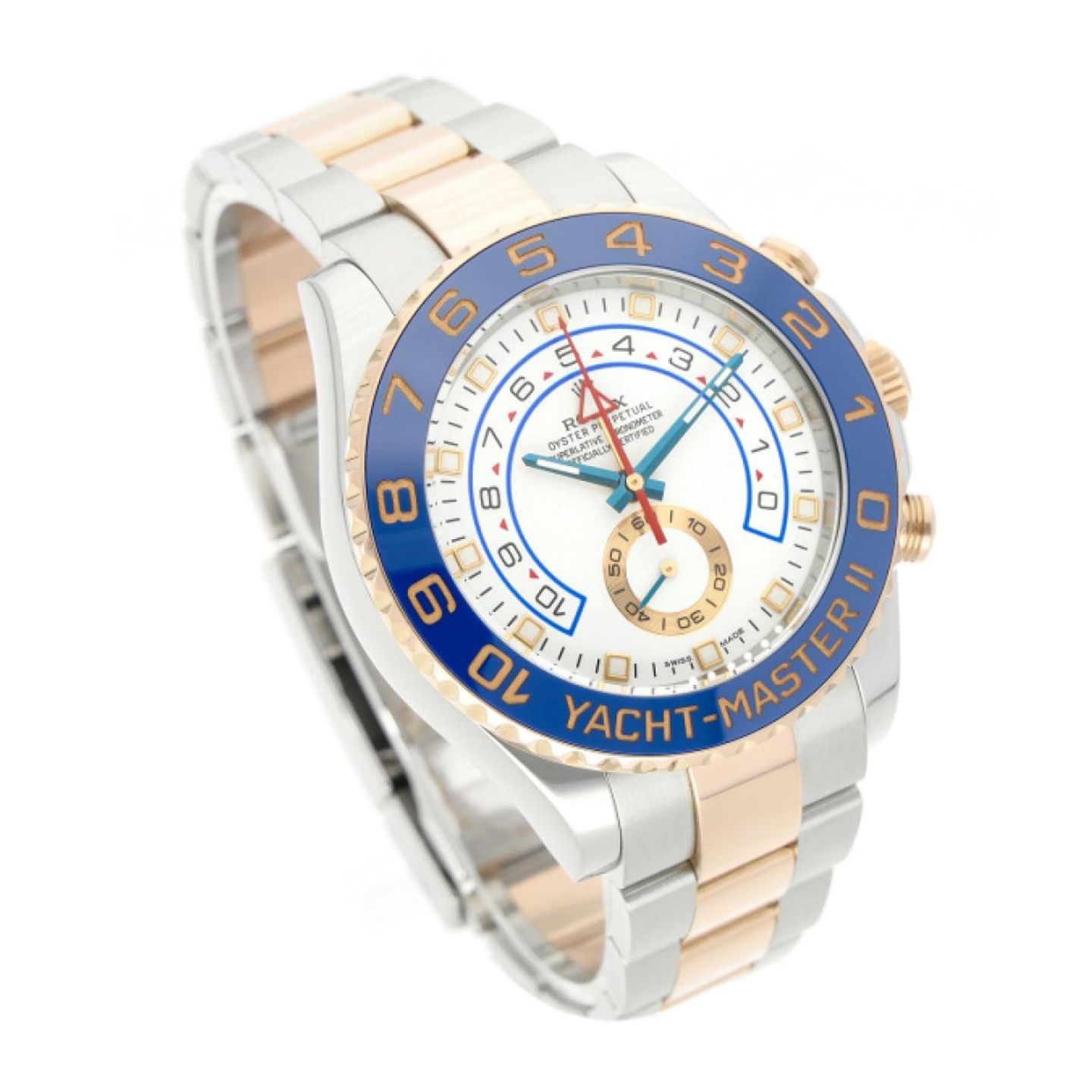 Rolex Yacht-Master II 116681 (2015) - White dial 44 mm Gold/Steel case (3/5)