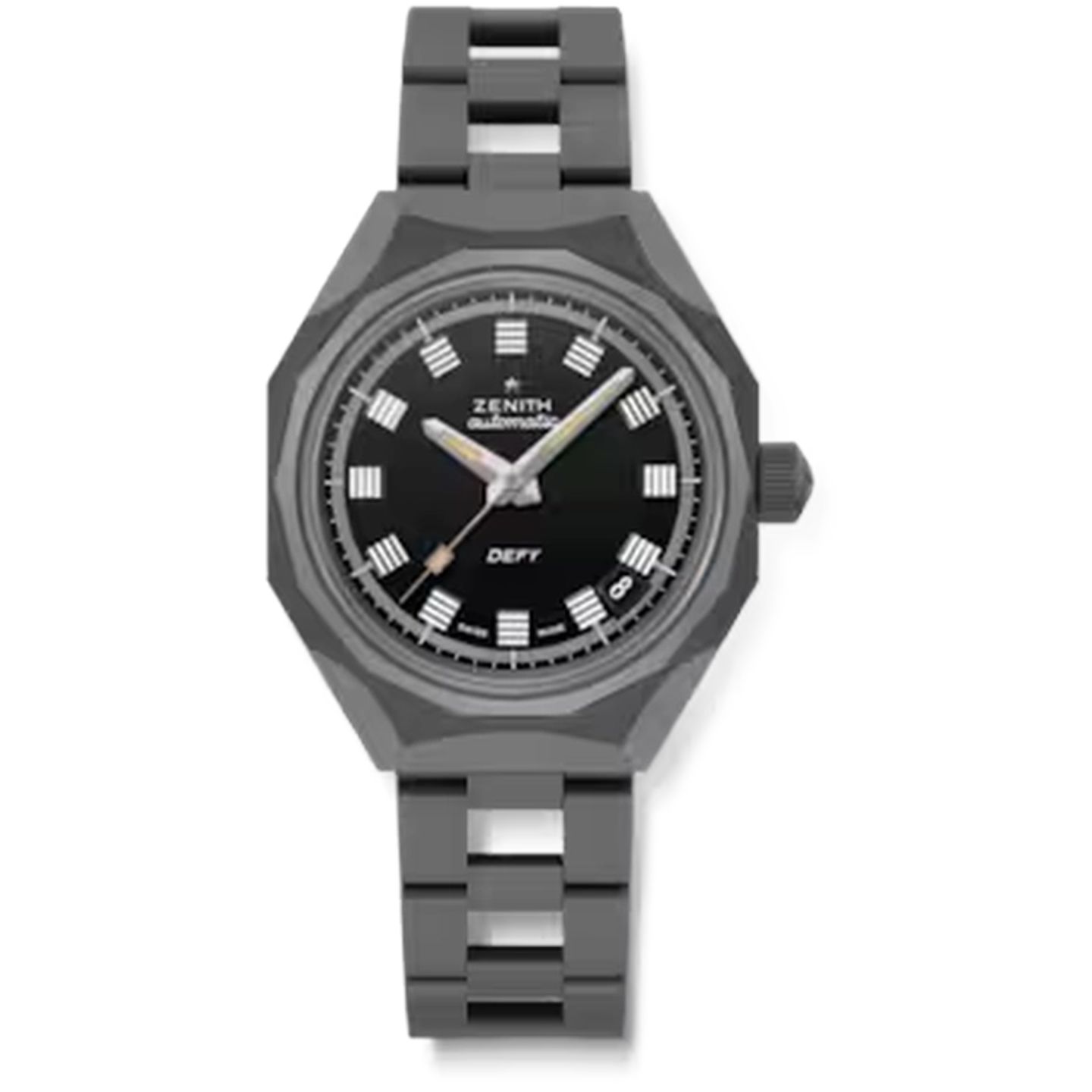 Zenith Defy 97.A3642.670/21.M3642 (2025) - Zwart wijzerplaat 37mm Titanium (1/1)