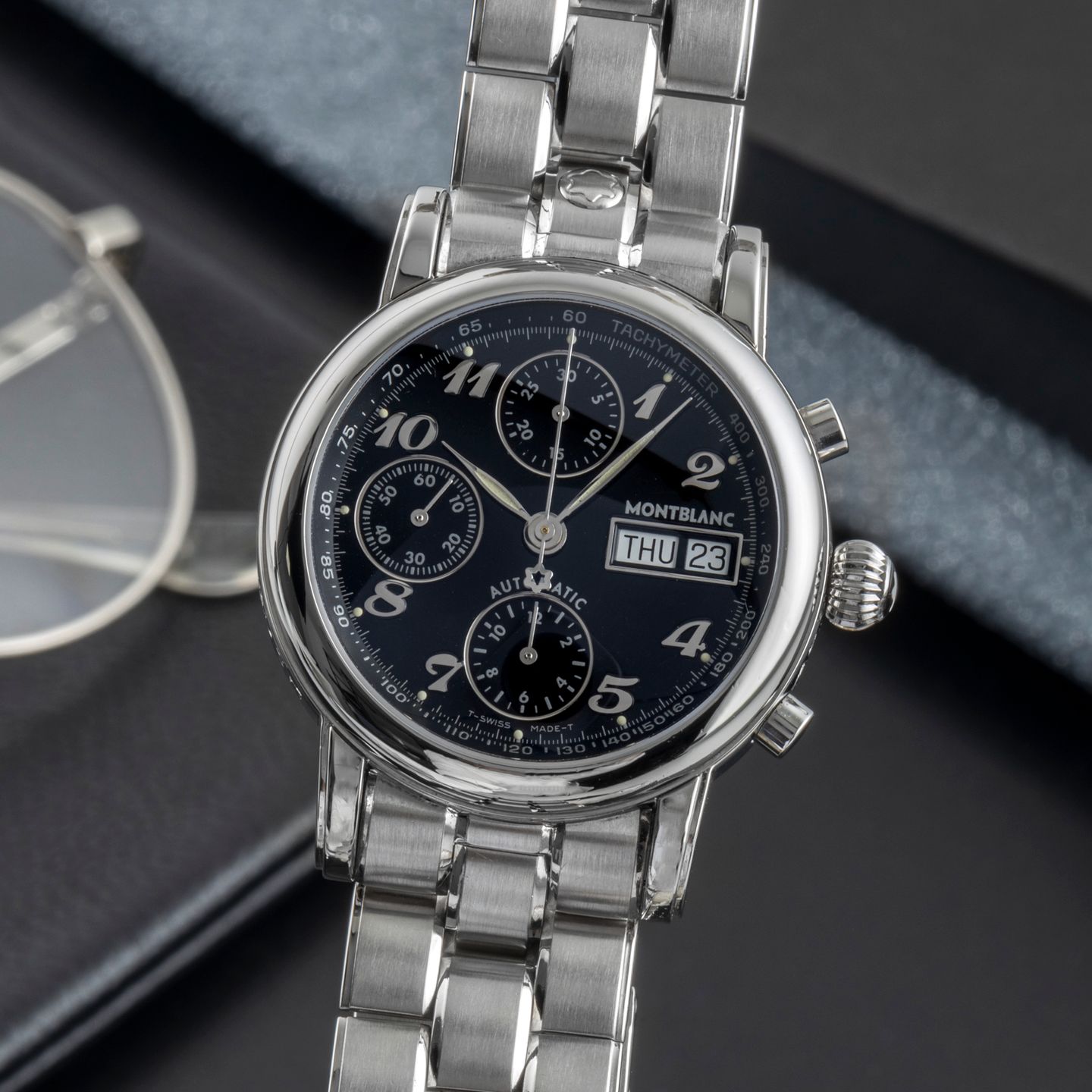 Montblanc Star 7016 (2005) - 39mm Staal (3/8)