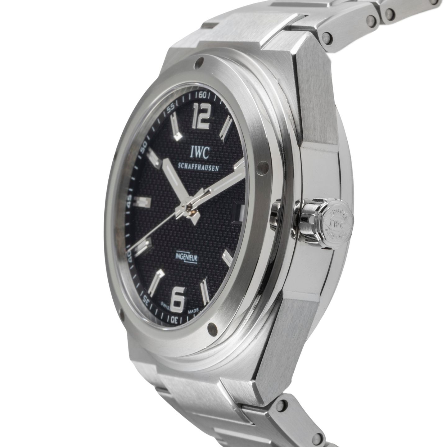 IWC Ingenieur Automatic IW322701 (2005) - Black dial 43 mm Steel case (6/8)