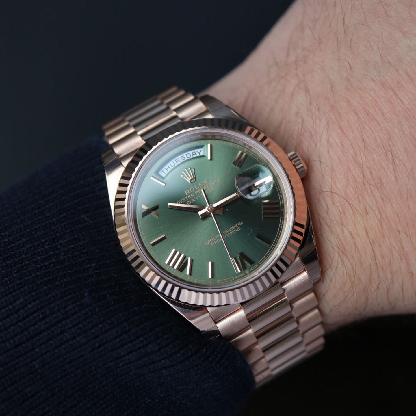 Rolex Day-Date 40 228235 (Onbekend (willekeurig serienummer)) - 40mm Roségoud (4/5)