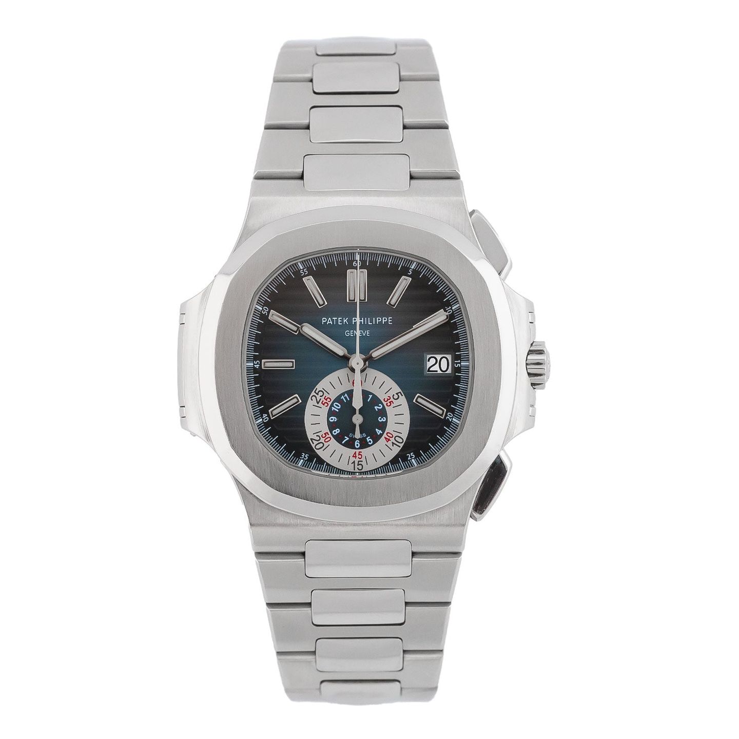 Patek Philippe Nautilus 5980/1A-001 (2010) - Blue dial 41 mm Steel case (1/6)