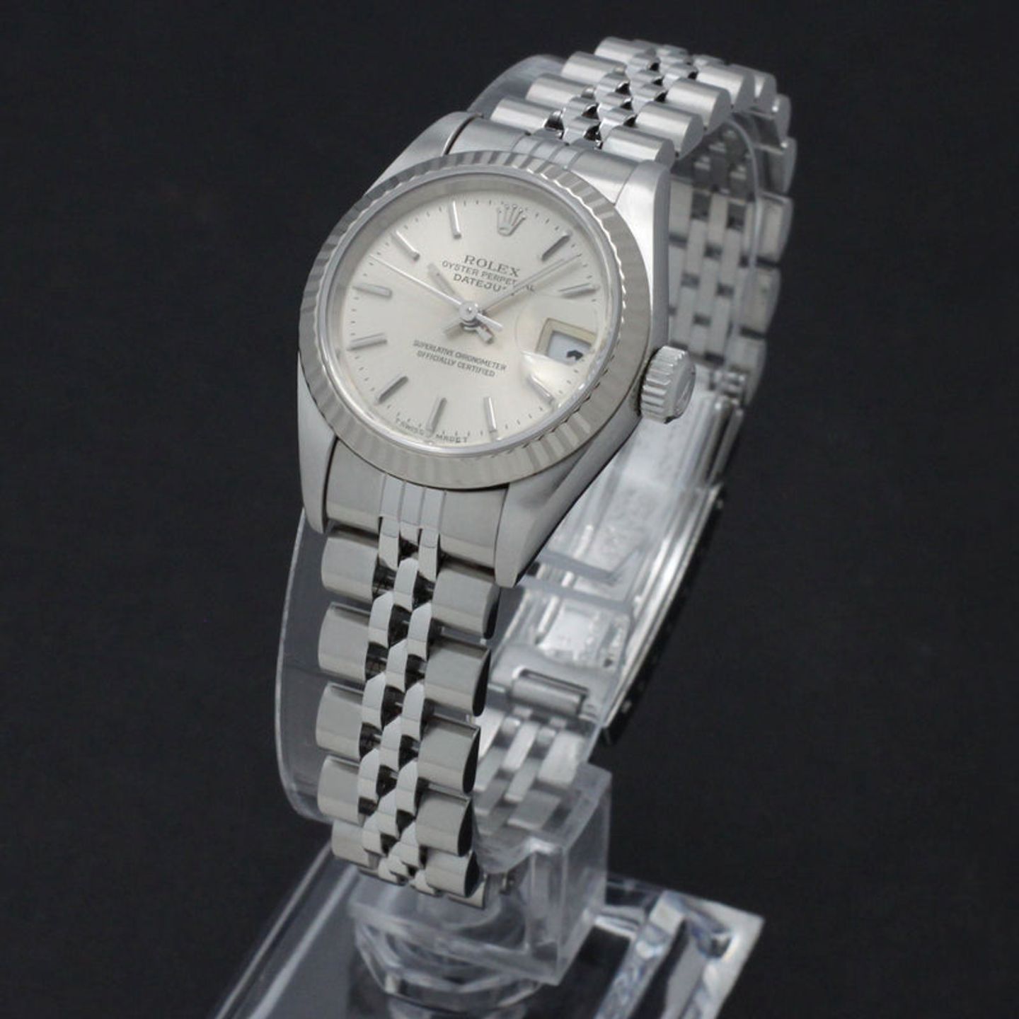 Rolex Lady-Datejust 69174 (1995) - Silver dial 26 mm Steel case (2/7)