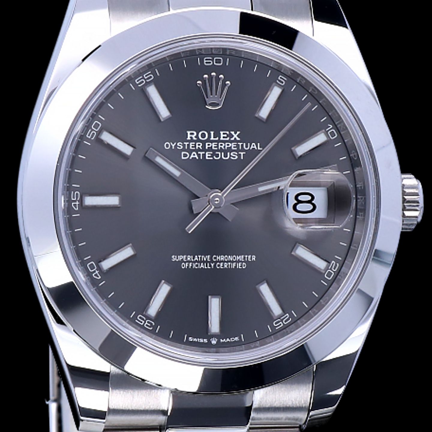 Rolex Datejust 41 126300 (2022) - Grey dial 41 mm Steel case (7/8)